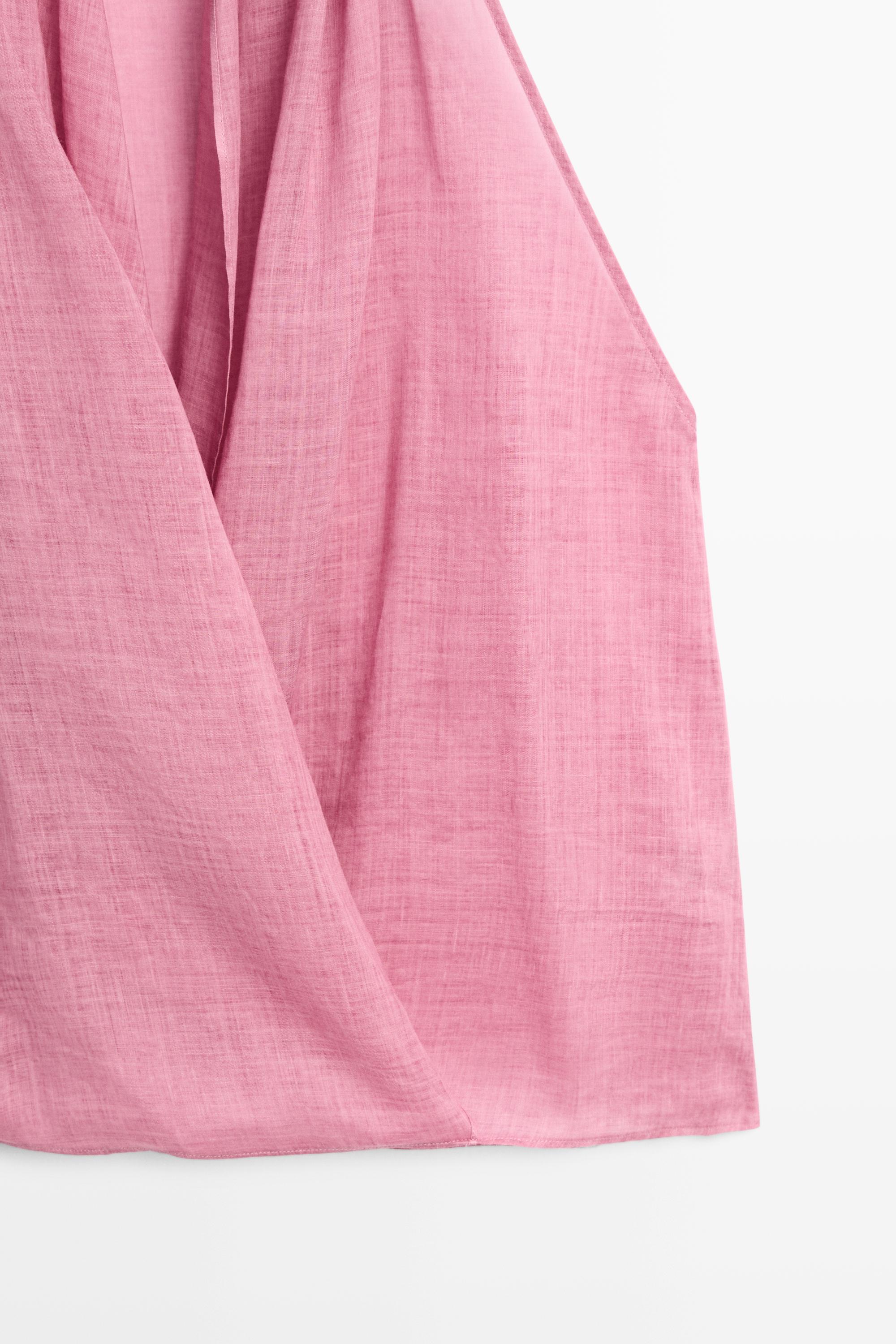 Draped crossover top — PINK
