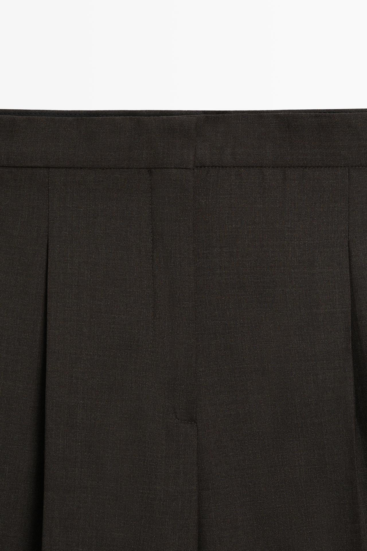 100% wool straight-leg pants - LIMITED EDITION — BROWN MARL