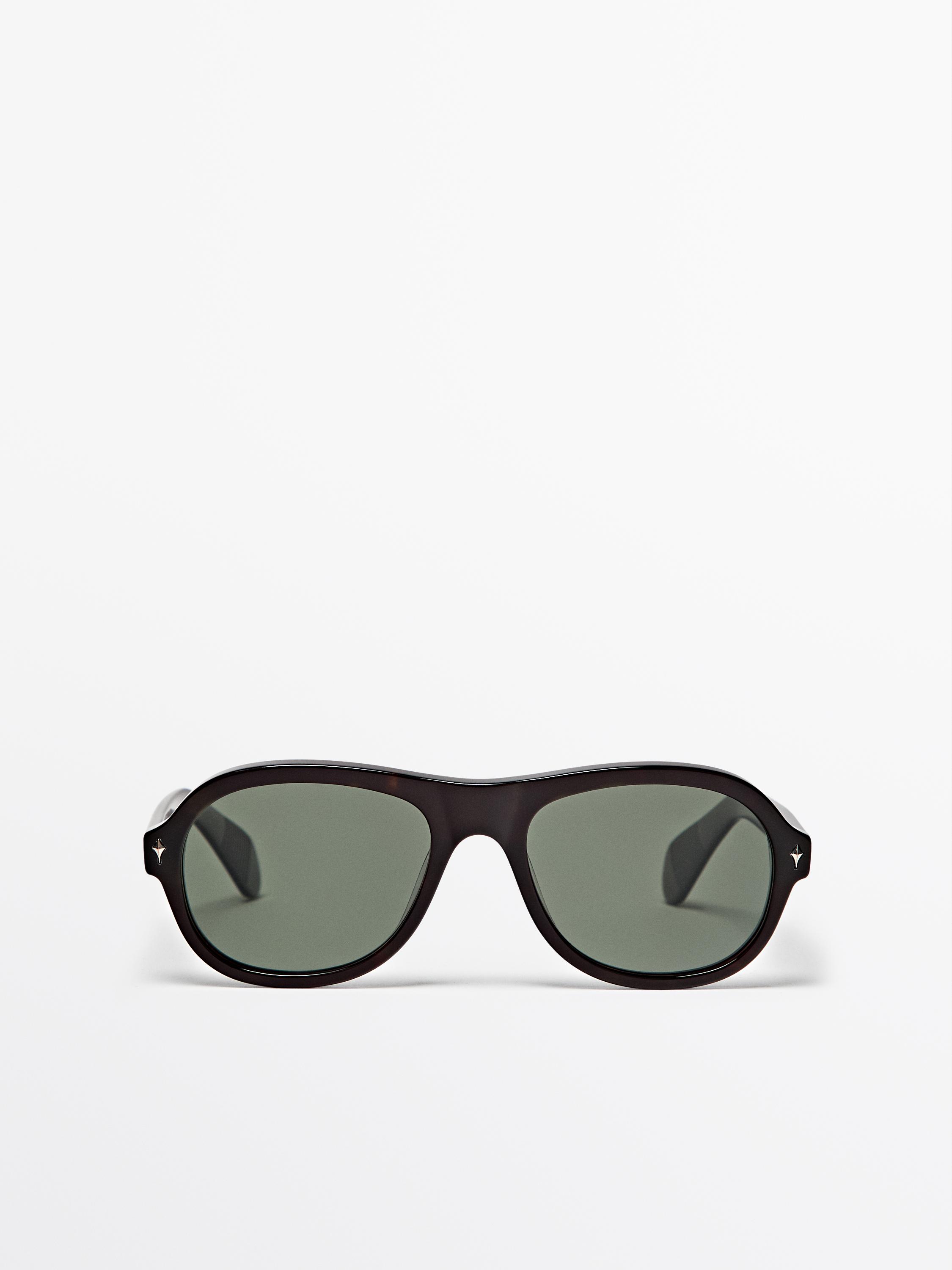 Aviator sunglasses — BROWN