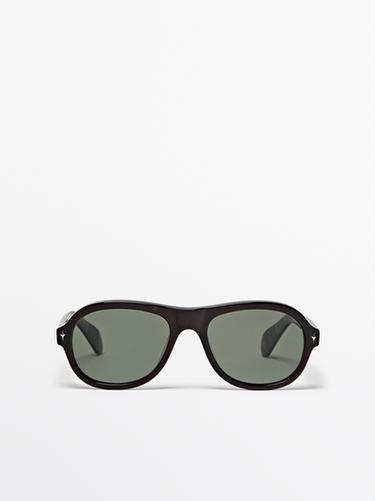 Aviator sunglasses — BROWN 1