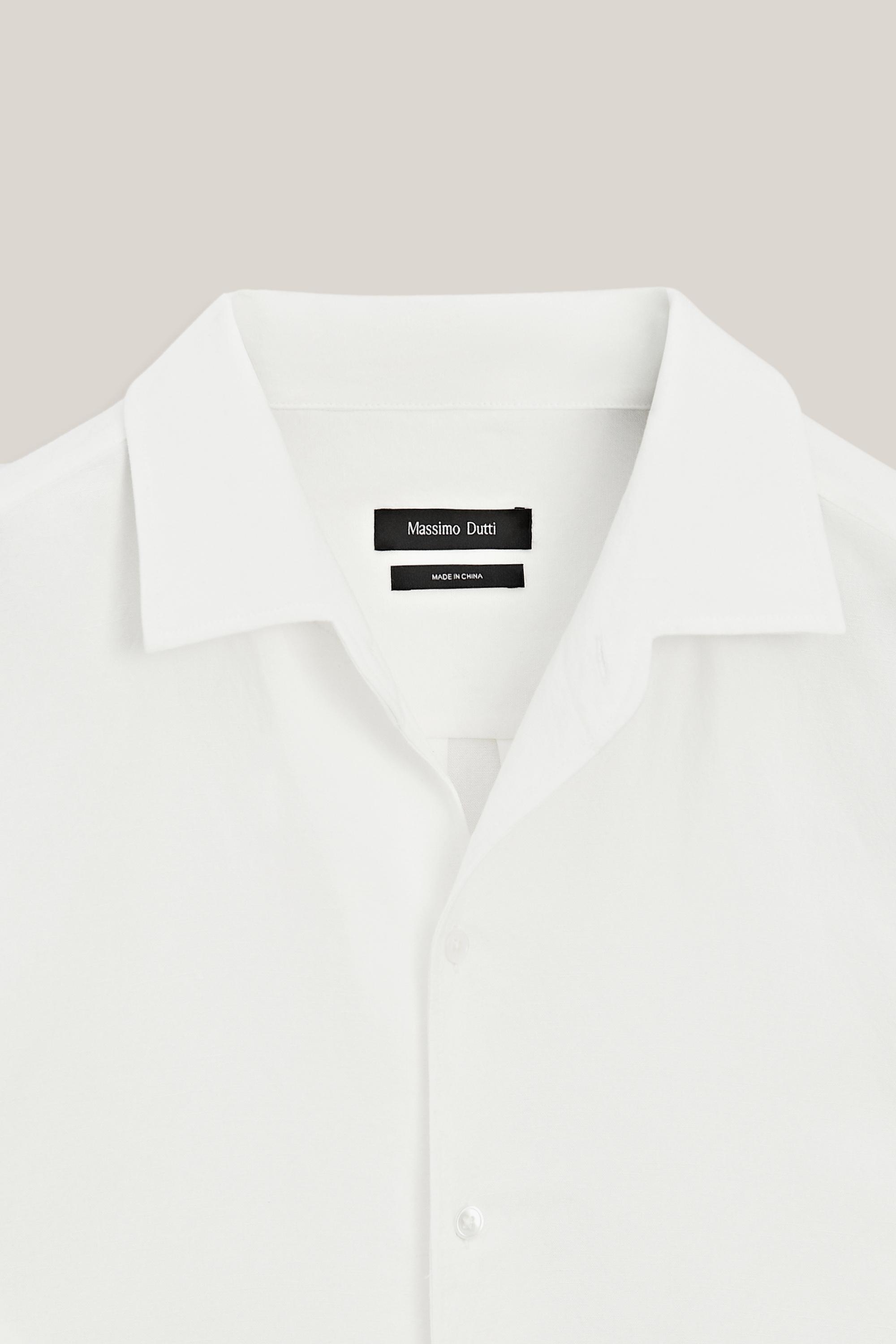 Linen blend shirt - LIMITED EDITION — WHITE