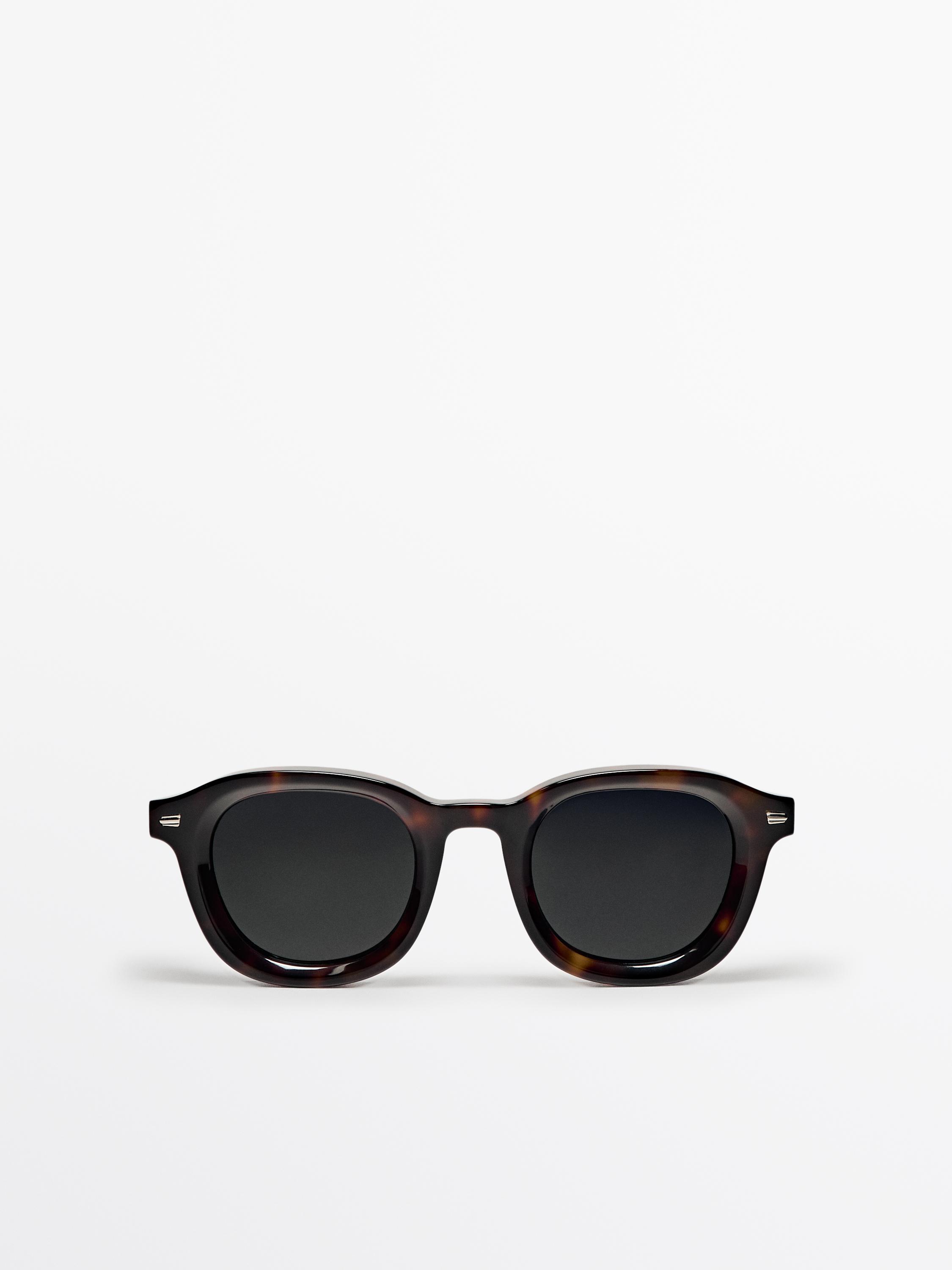 Runde Sonnenbrille in Schildpattoptik