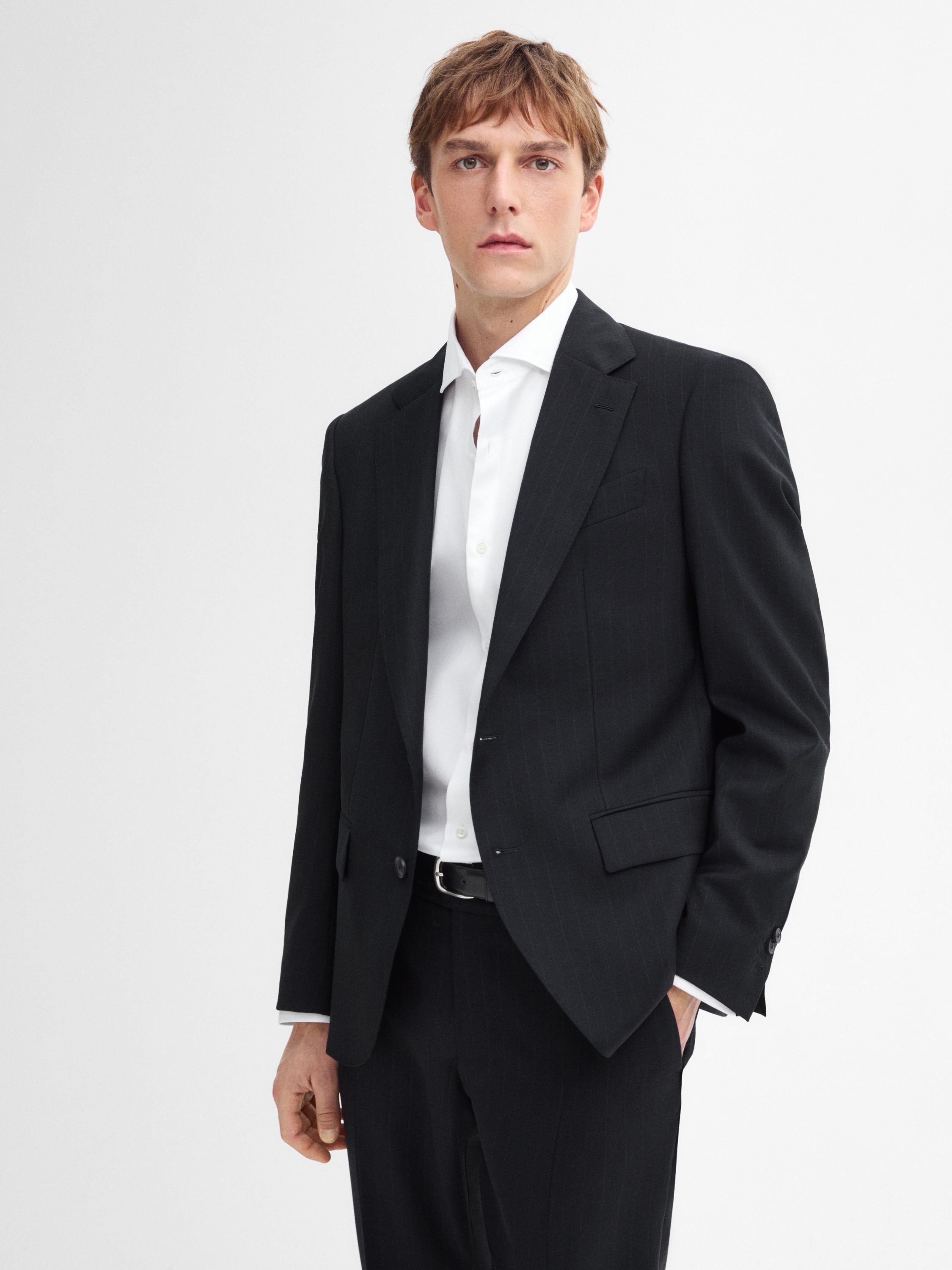 Veste de costume à rayures tennis en laine