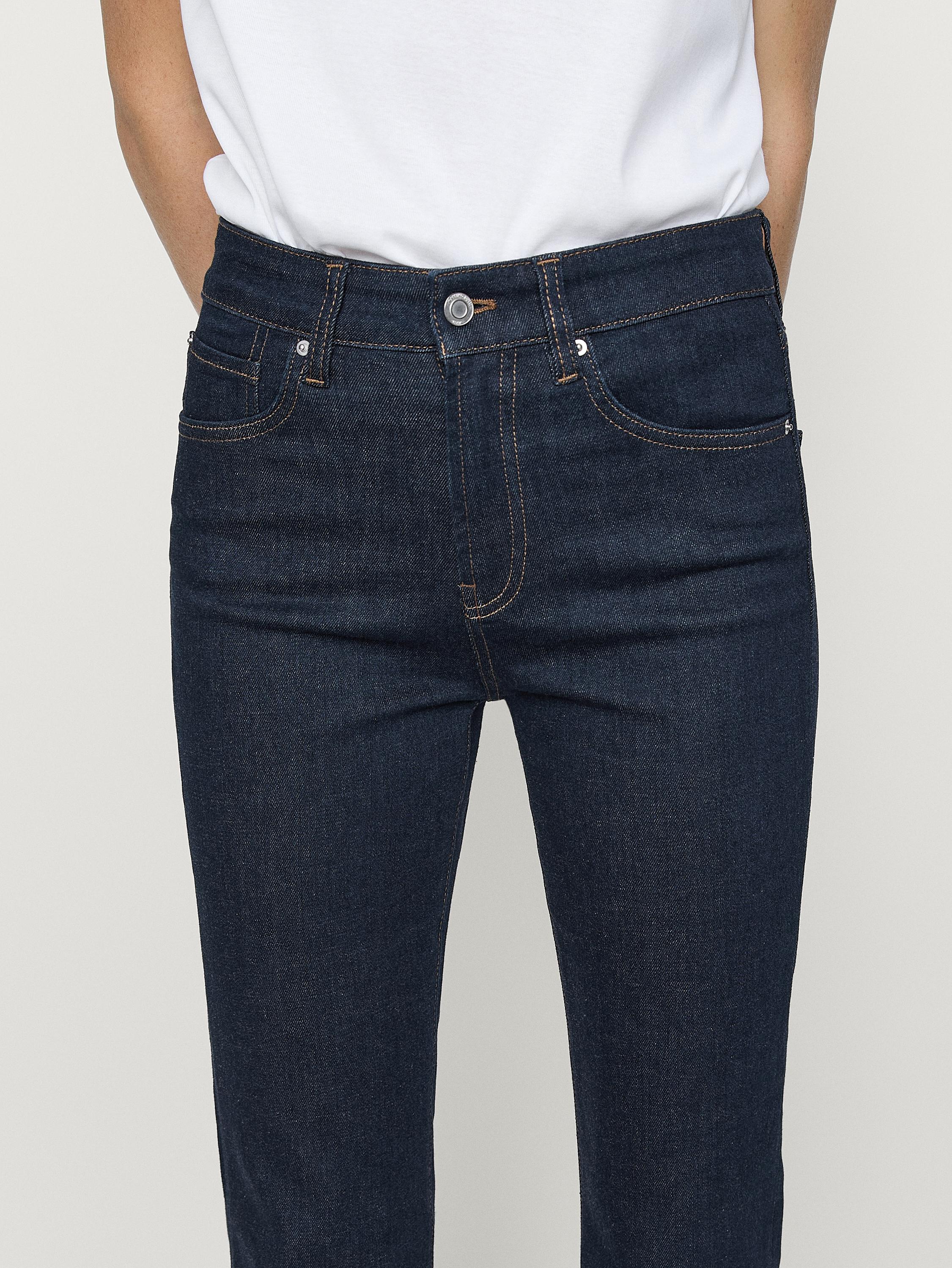 Flared high-waist skinny jeans