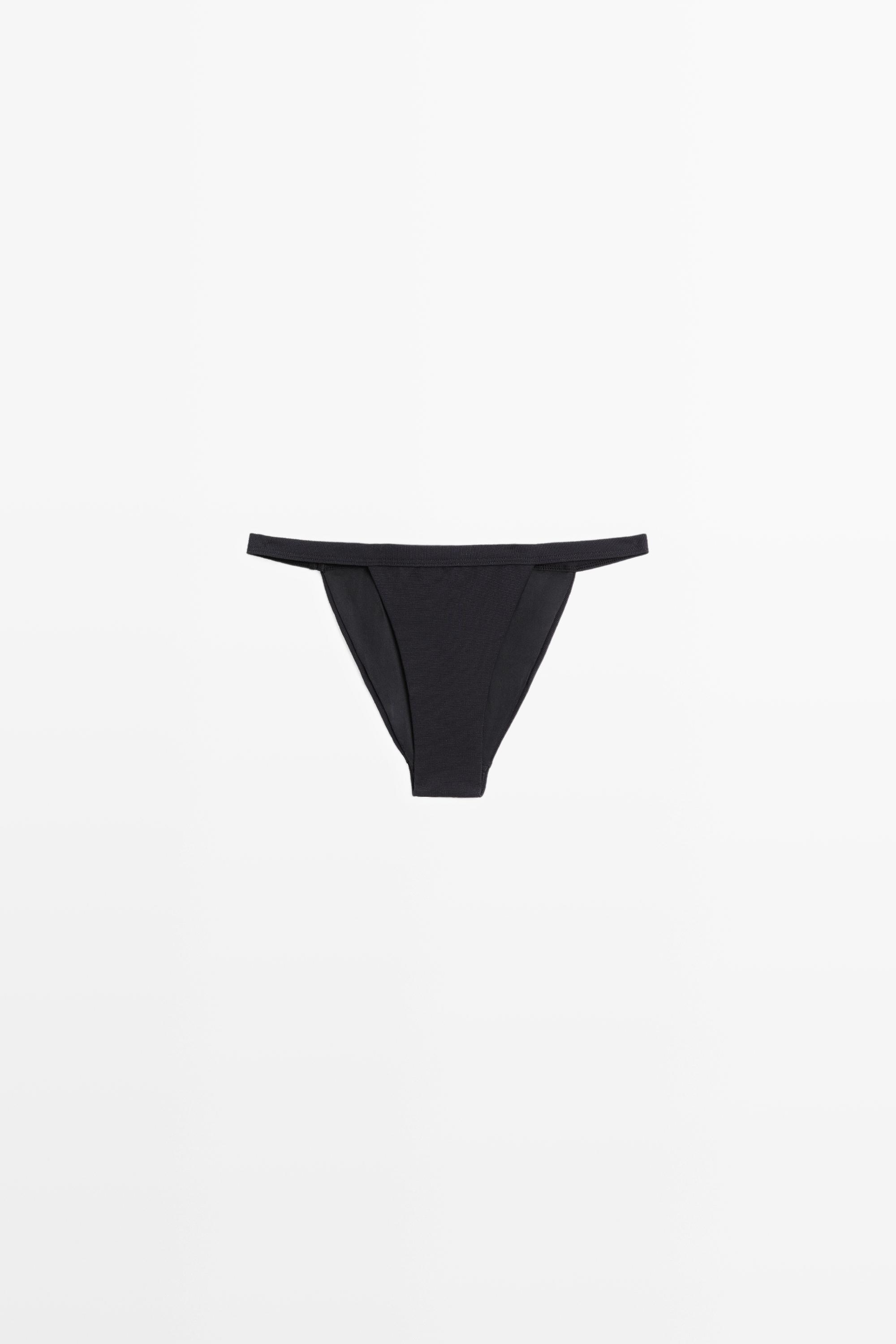 Triangle bikini bottoms — BLACK