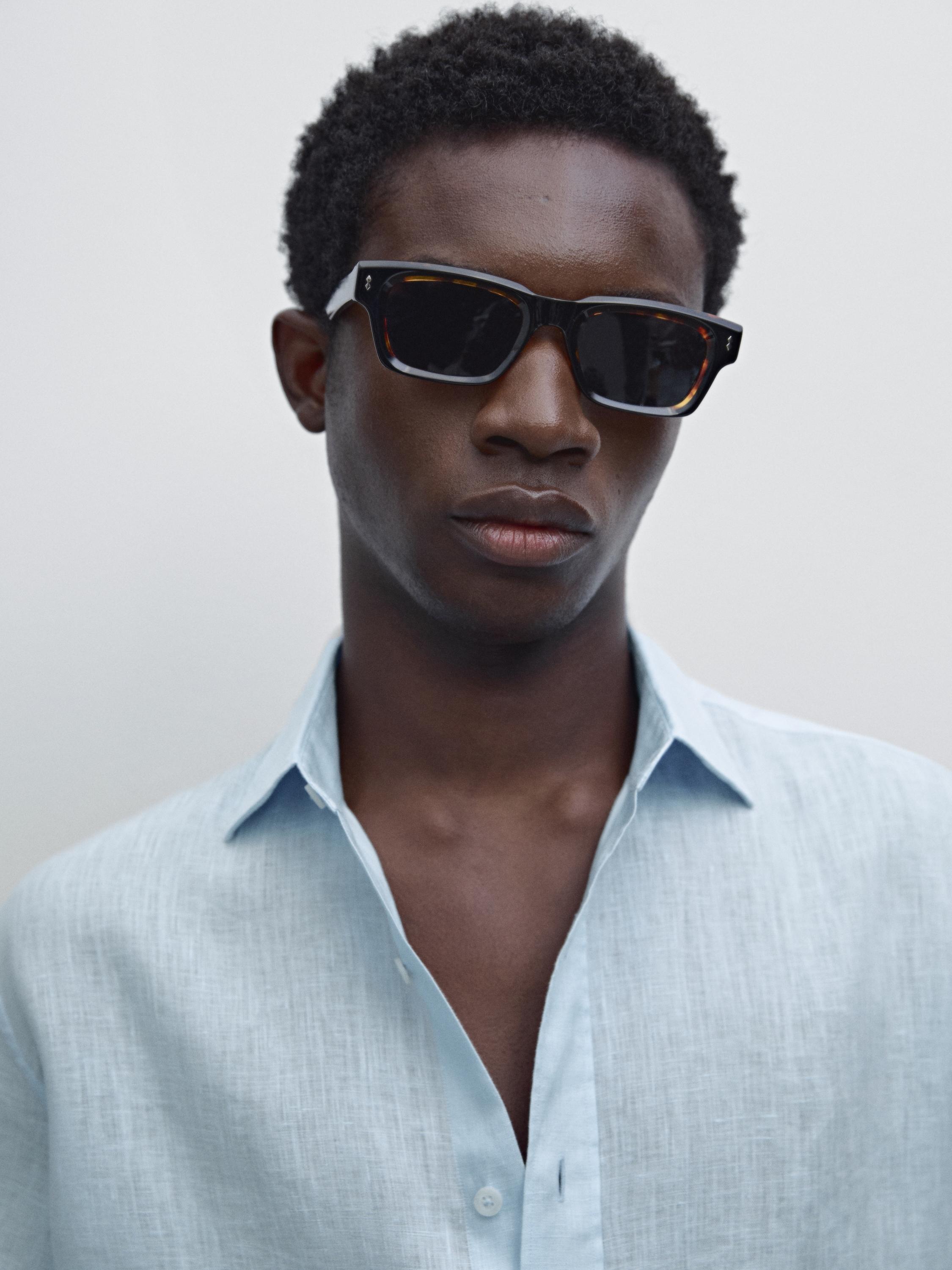 100% linen slim fit shirt