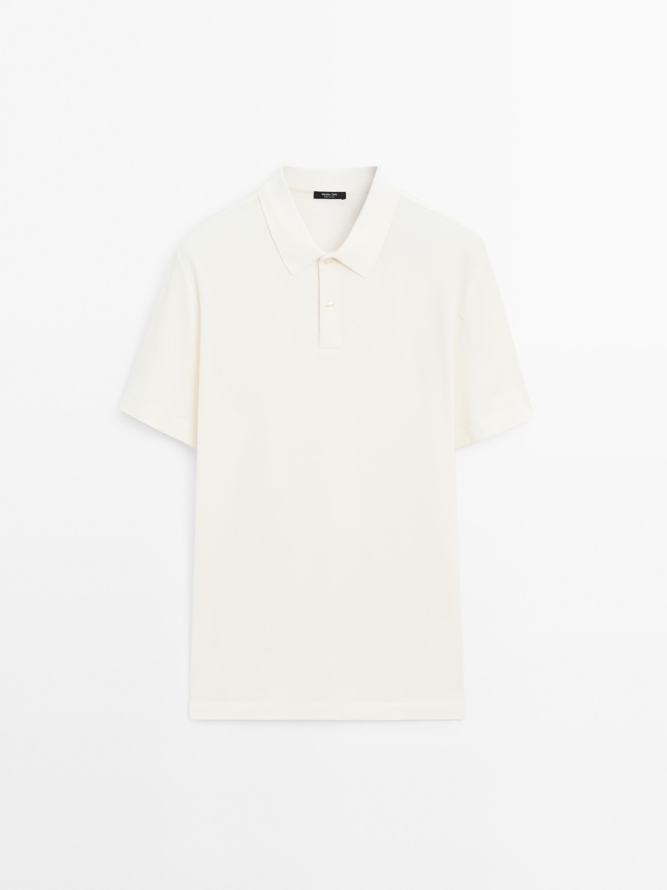 Polo micro-texturé 100 % coton