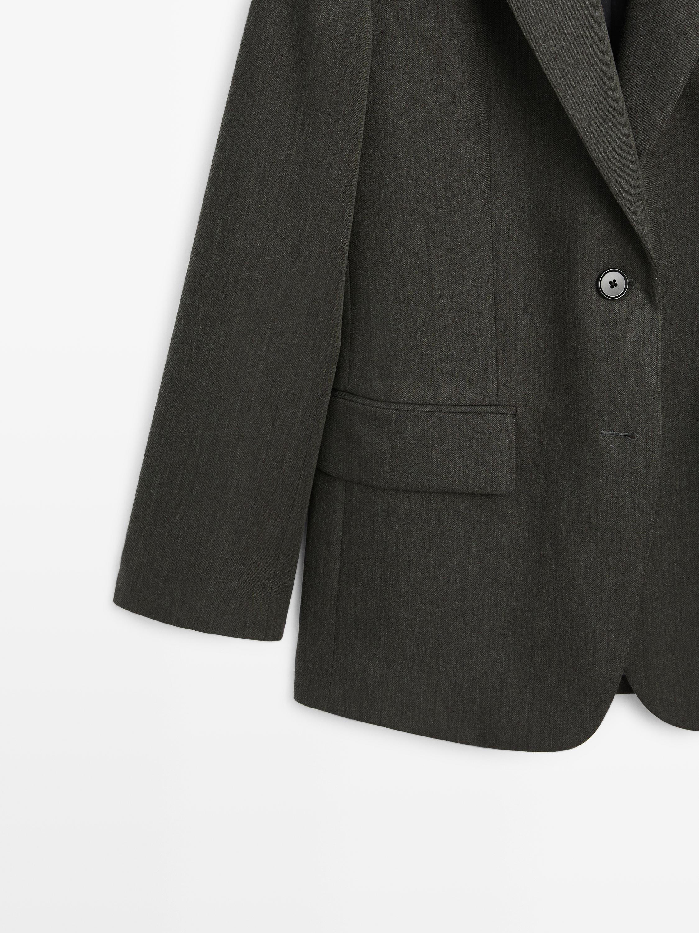Blazer com dois botões 100% fazenda