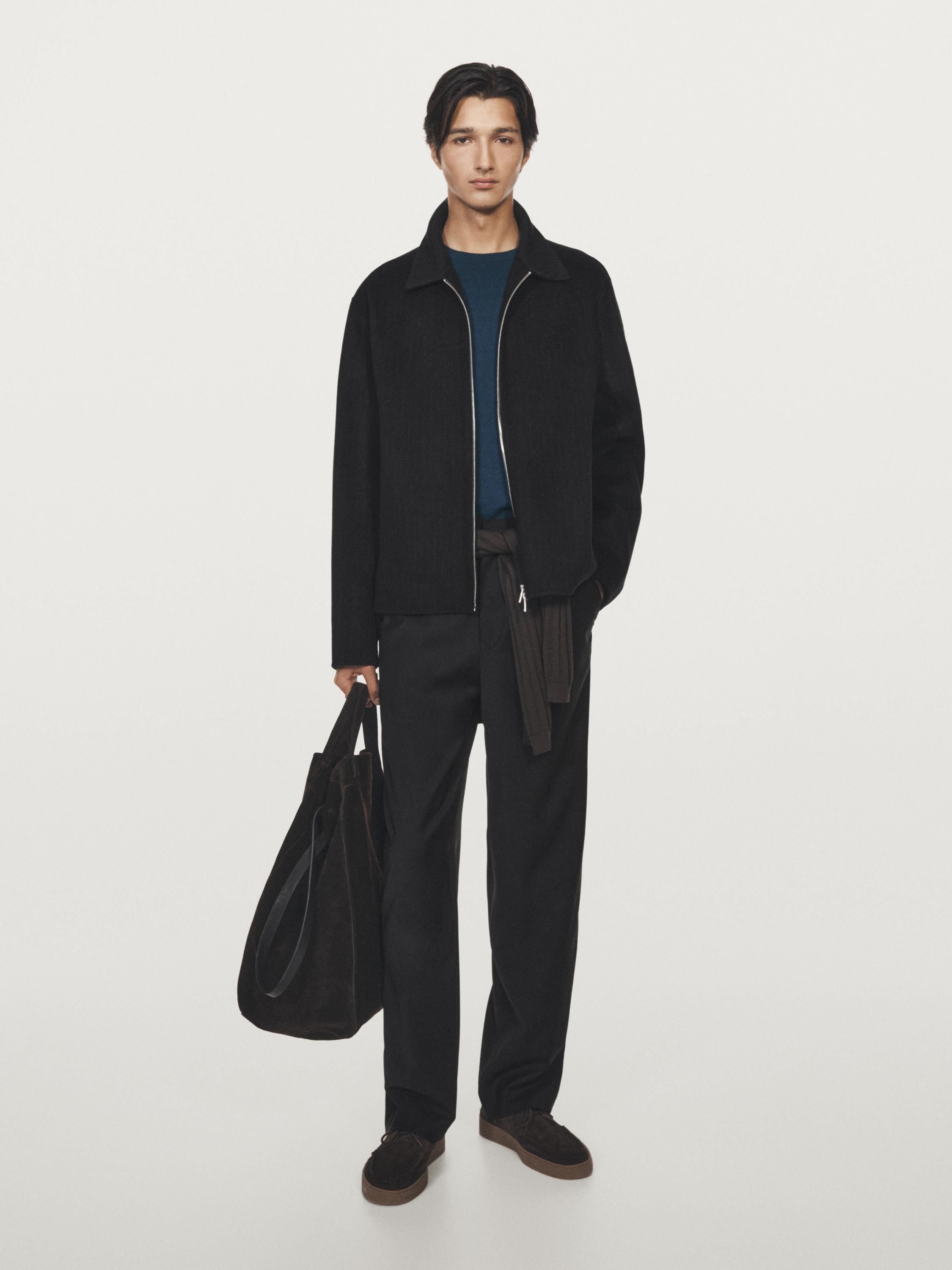 100% cotton slim fit trousers