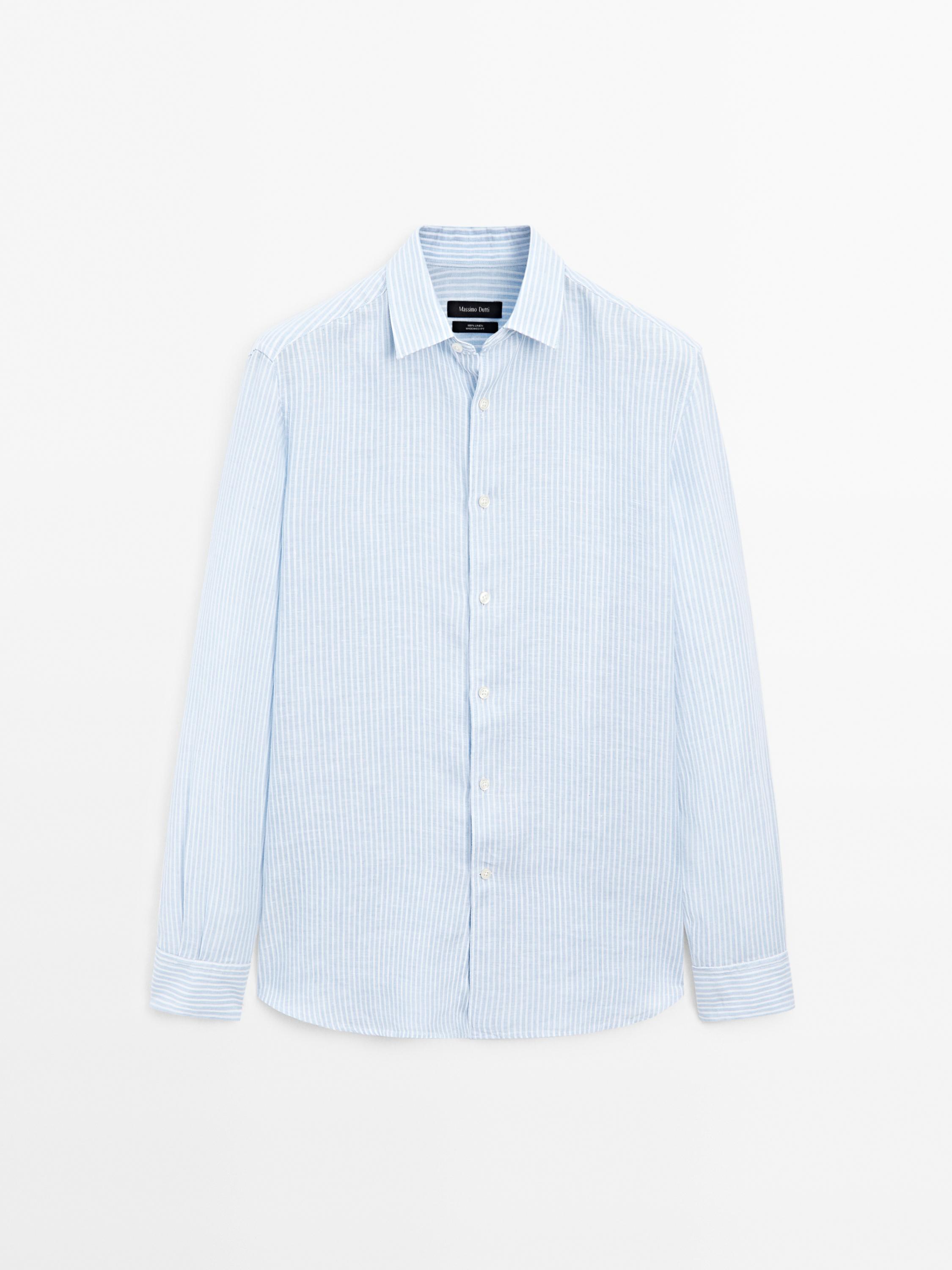 100% linnen overhemd regular fit