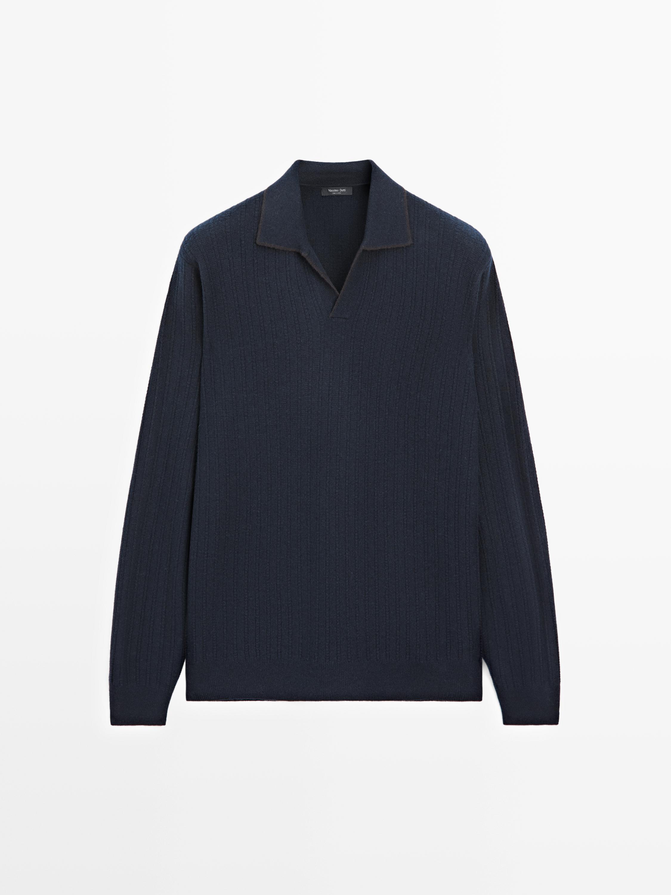 羊毛混紡針織Polo衫