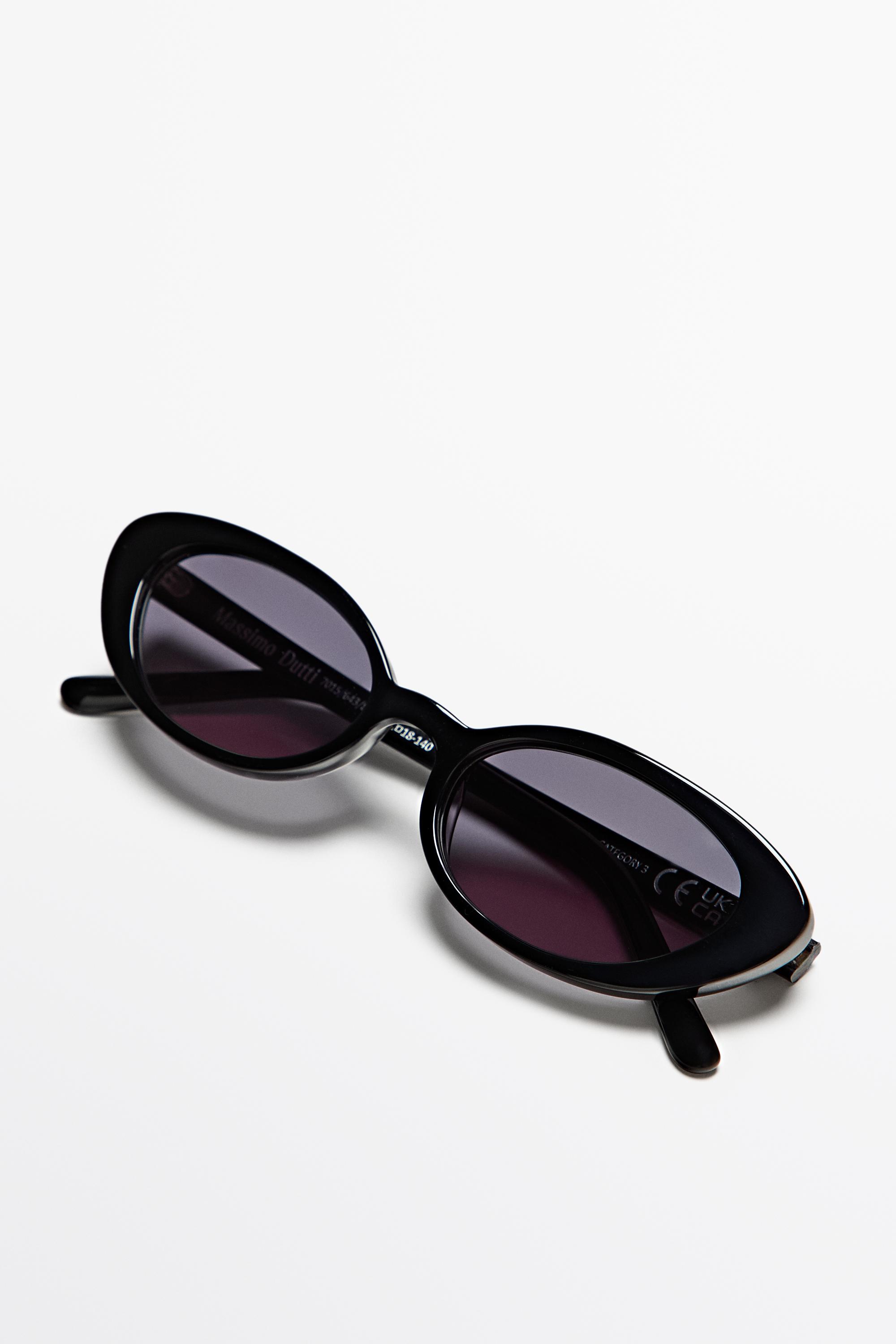 Narrow sunglasses — BLACK