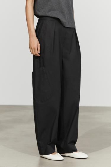 Barrel fit cargo pants — BLACK 3