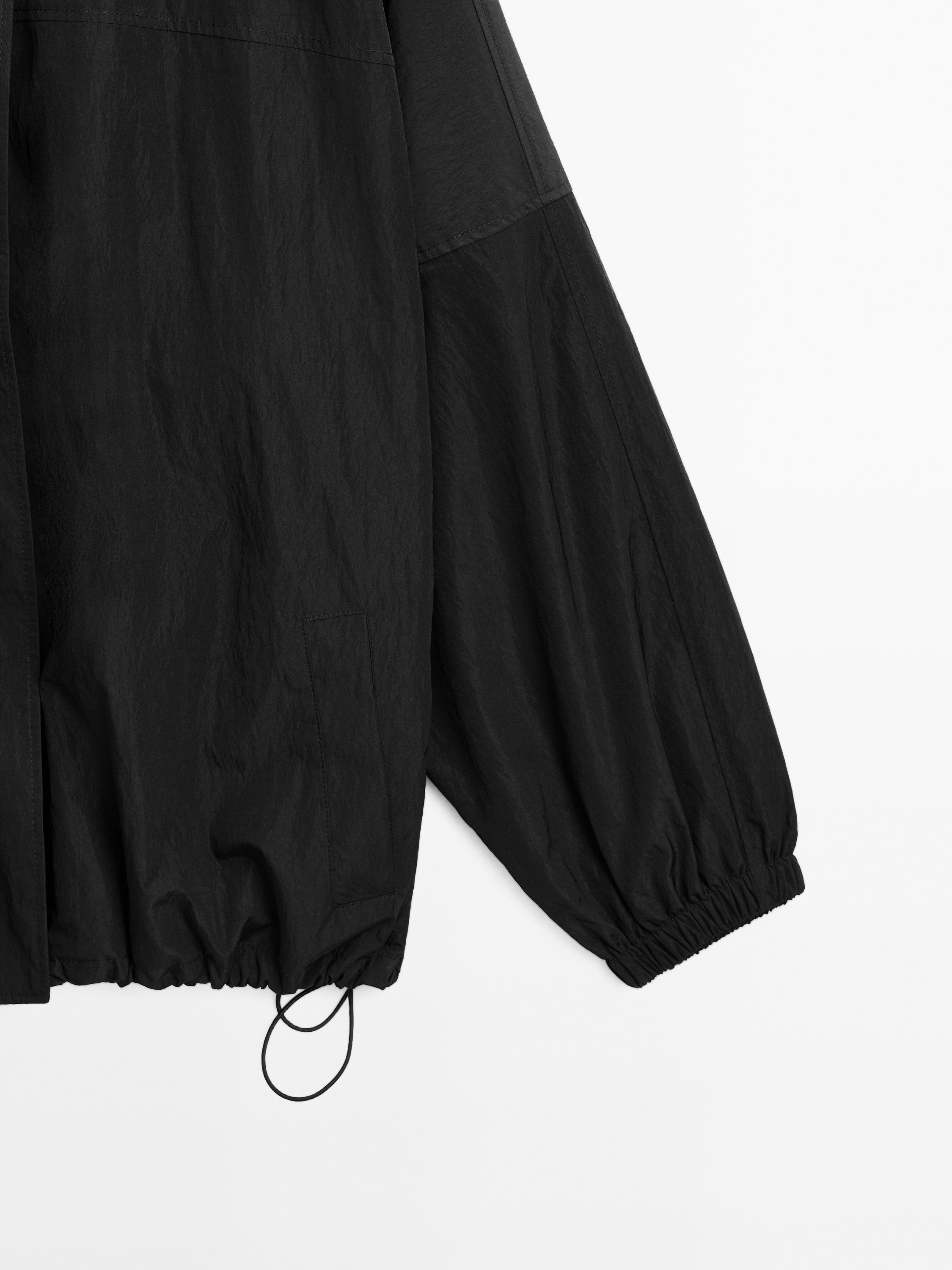 High neck technical puffer jacket