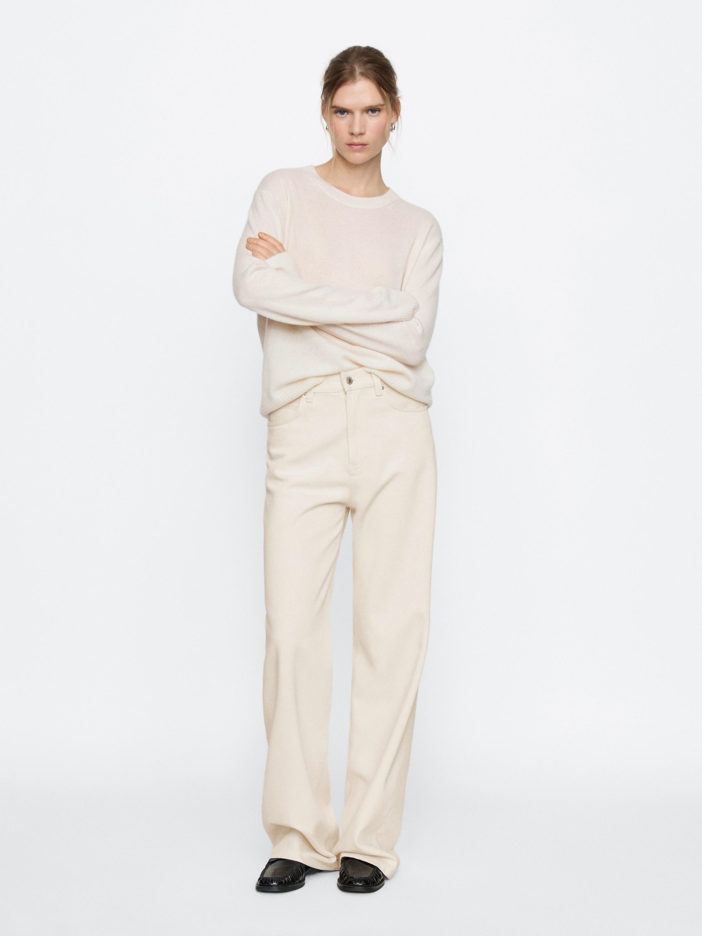 High-waist wide-leg jeans