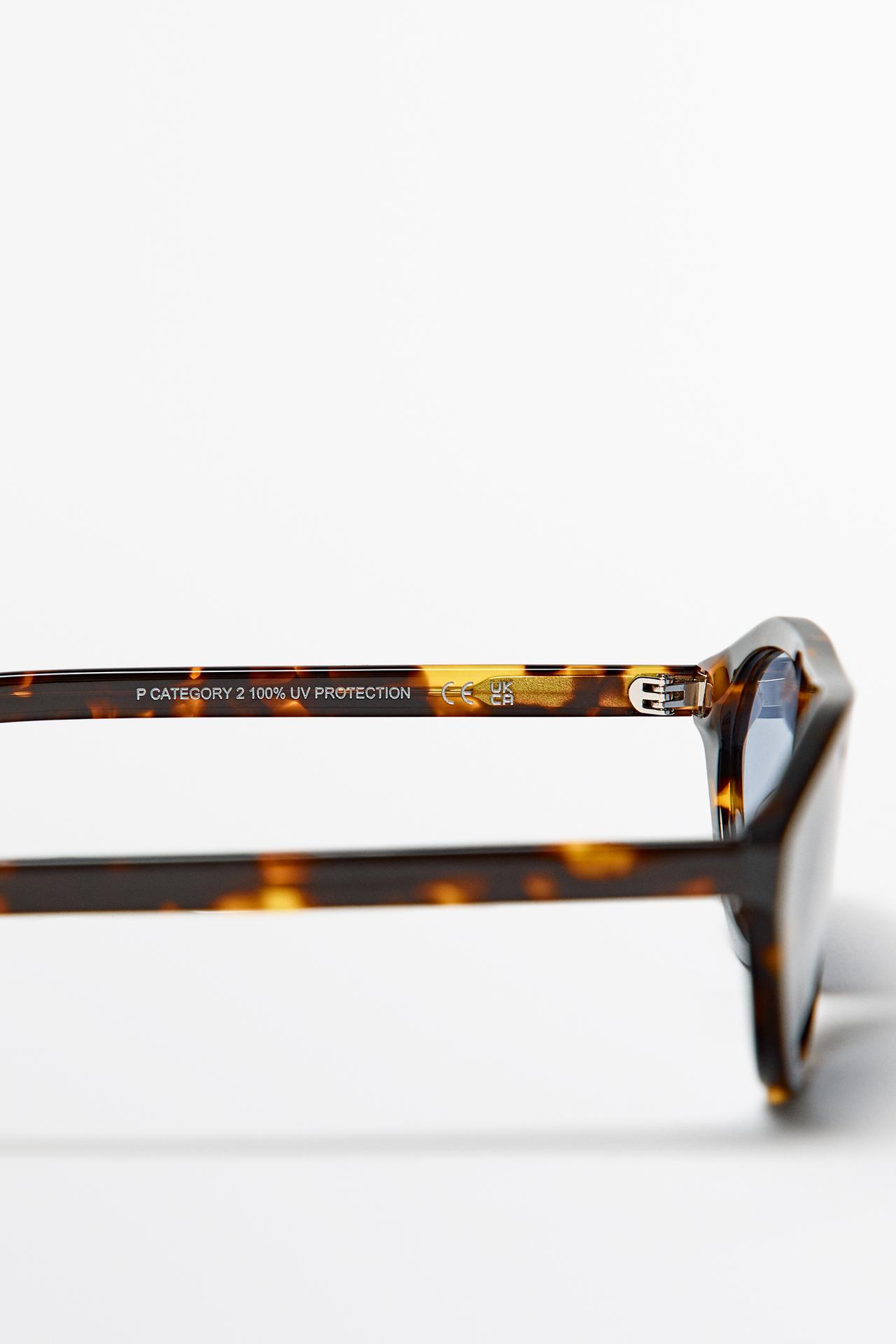 Oval sunglasses — BROWN