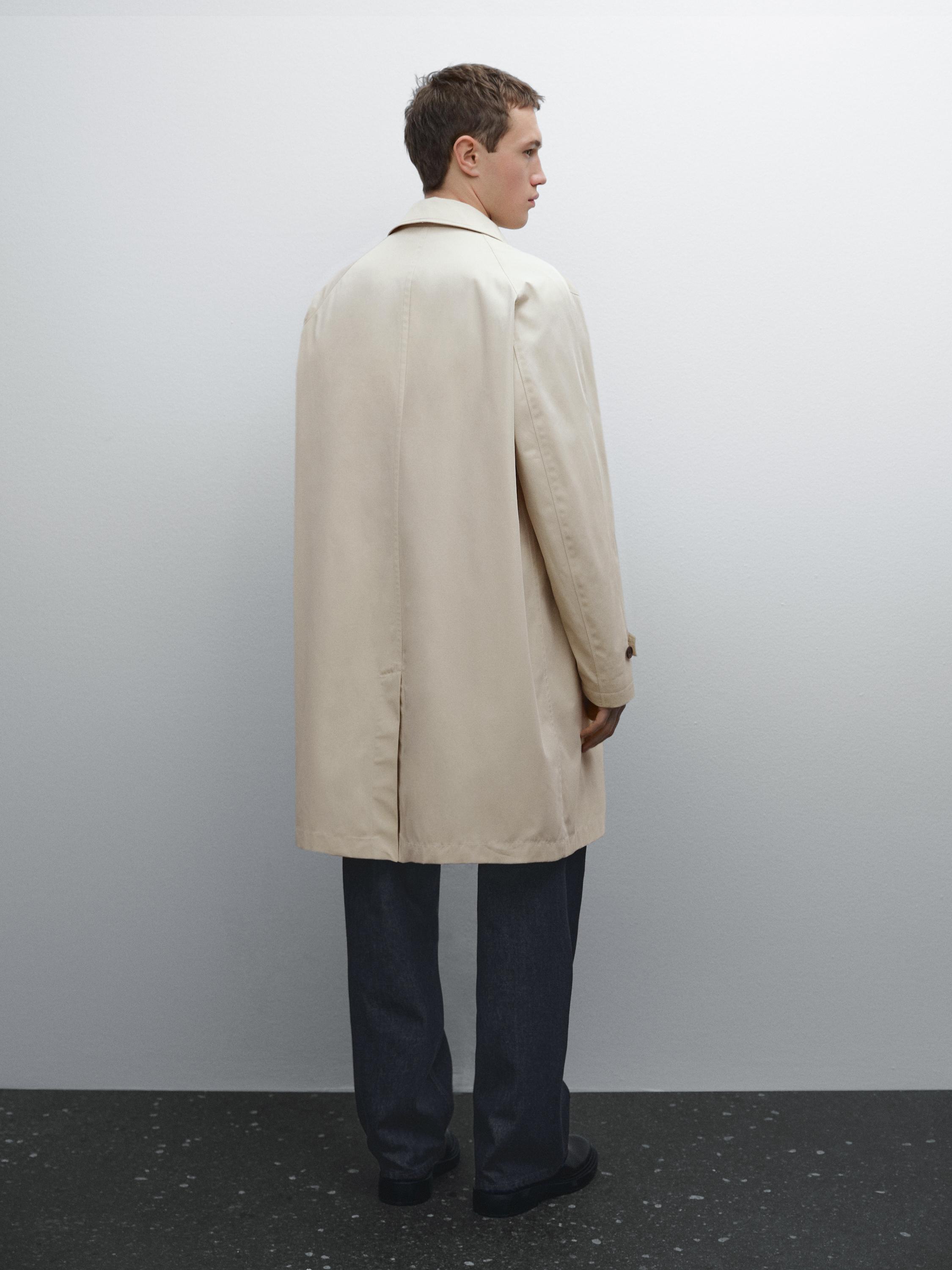 Trenchcoat i 100 % bomull