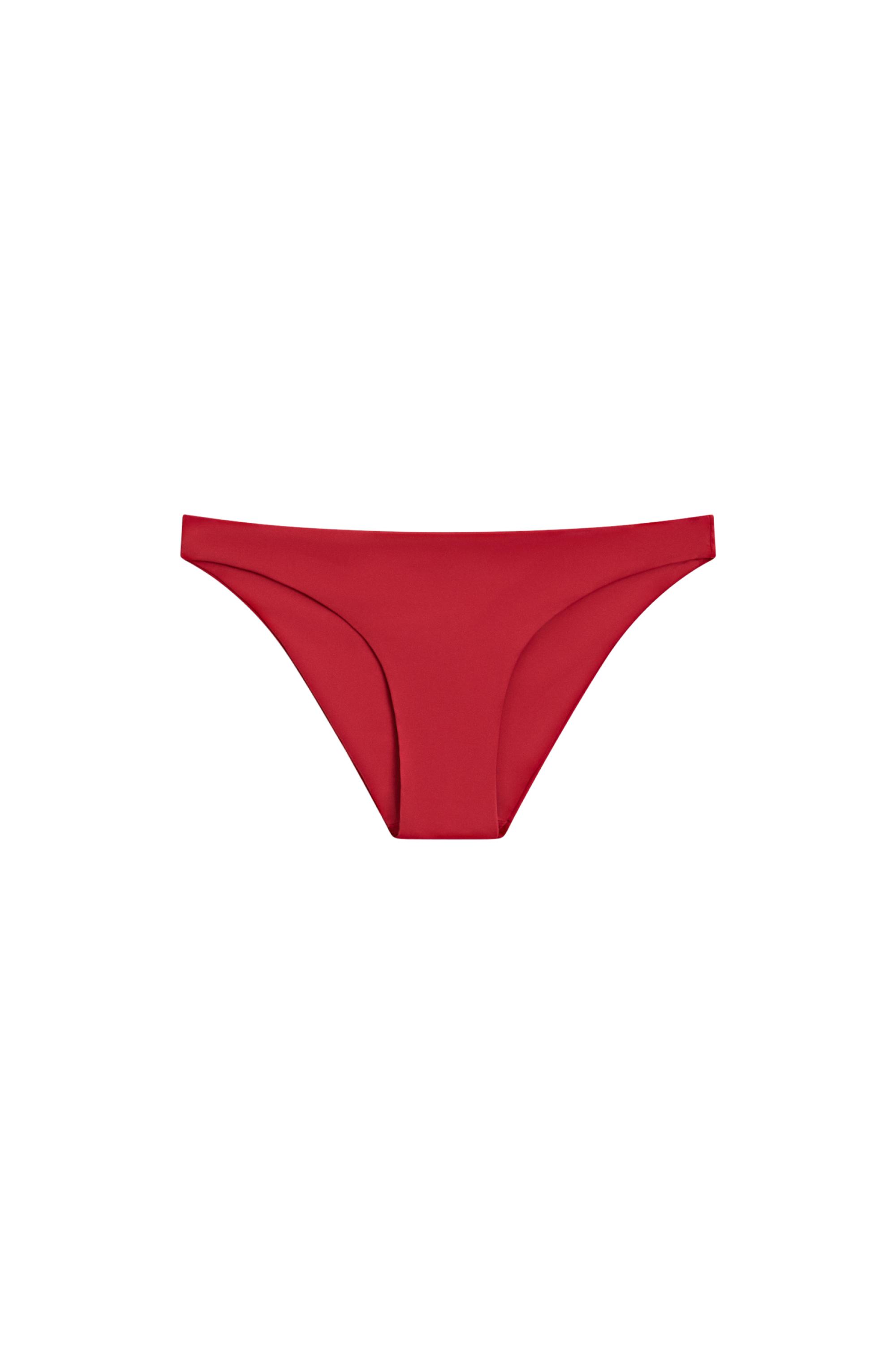 Plain bikini bottoms — RED
