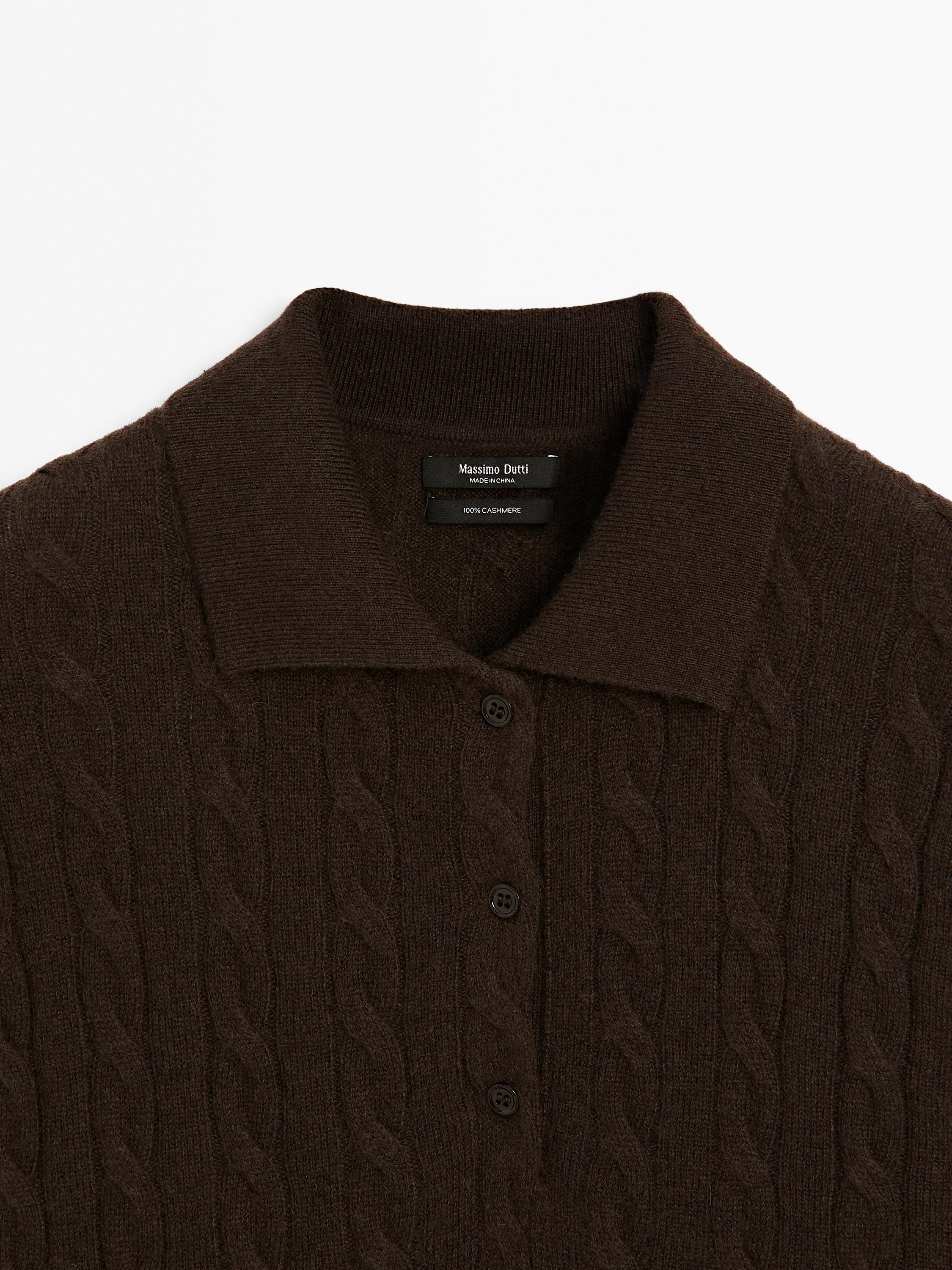 Jersey cuello polo 100% cashmere