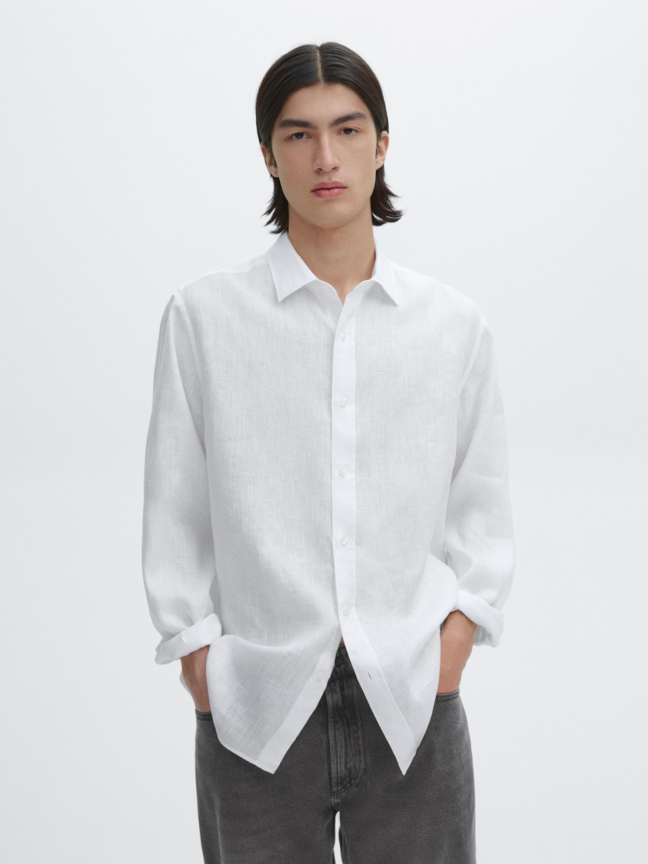 100% linen shirt