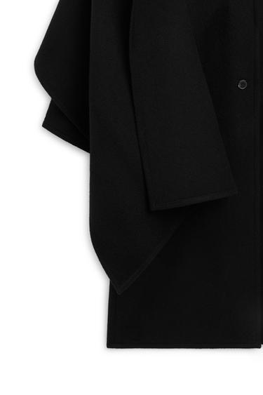 Wool and cashmere blend cape coat - LIMITED EDITION — BLACK 8