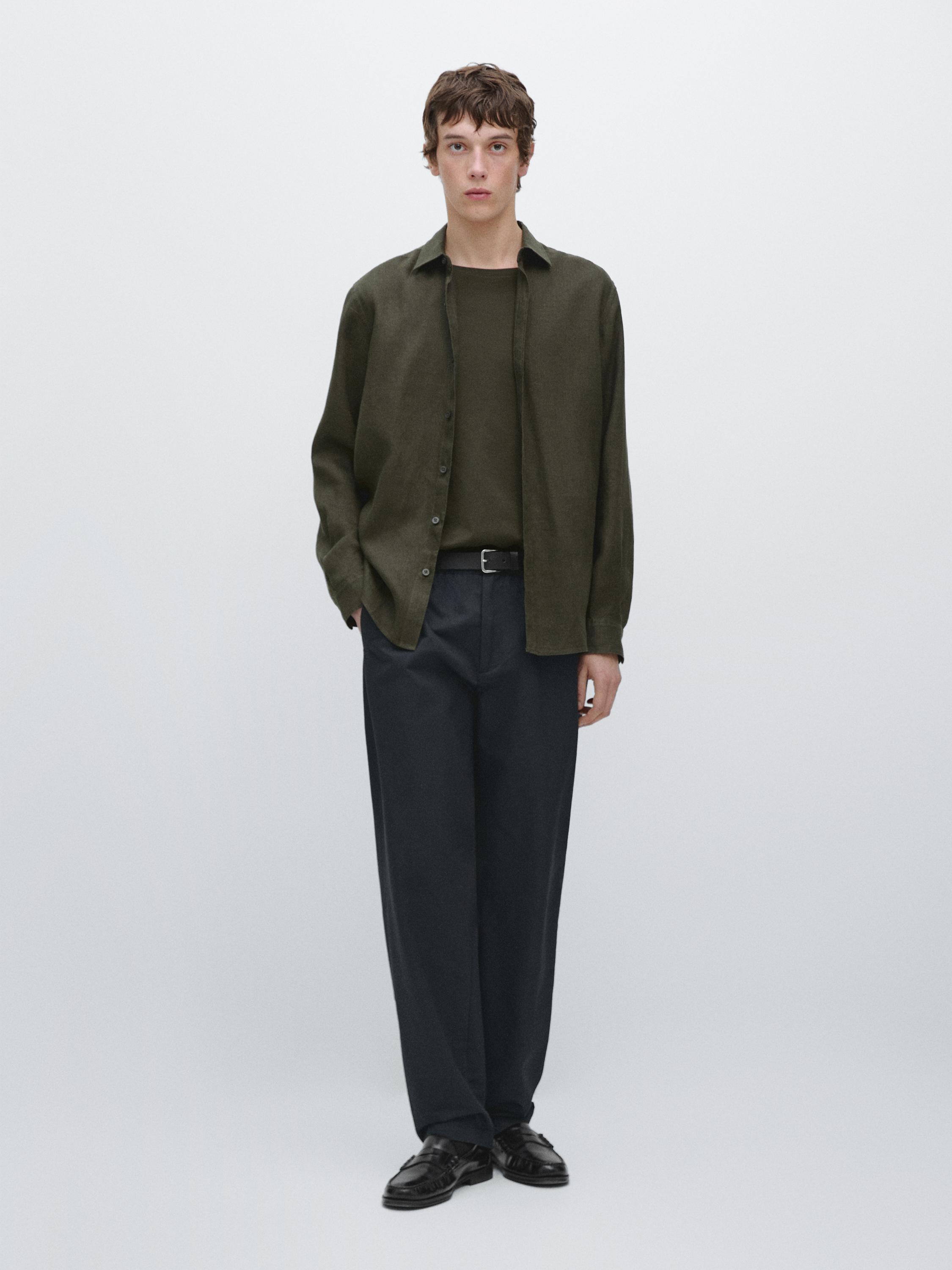 Cotton blend jogger fit pants