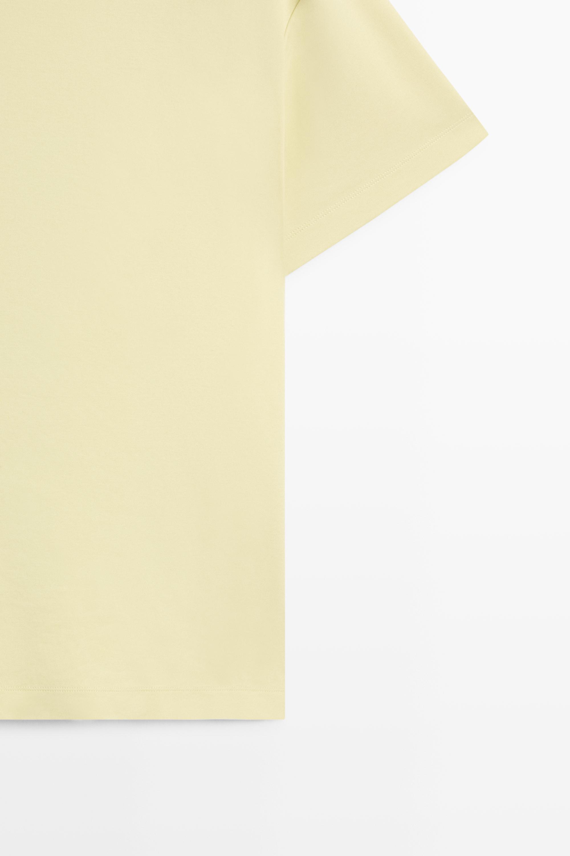 100% cotton short-sleeve T-shirt — LIME
