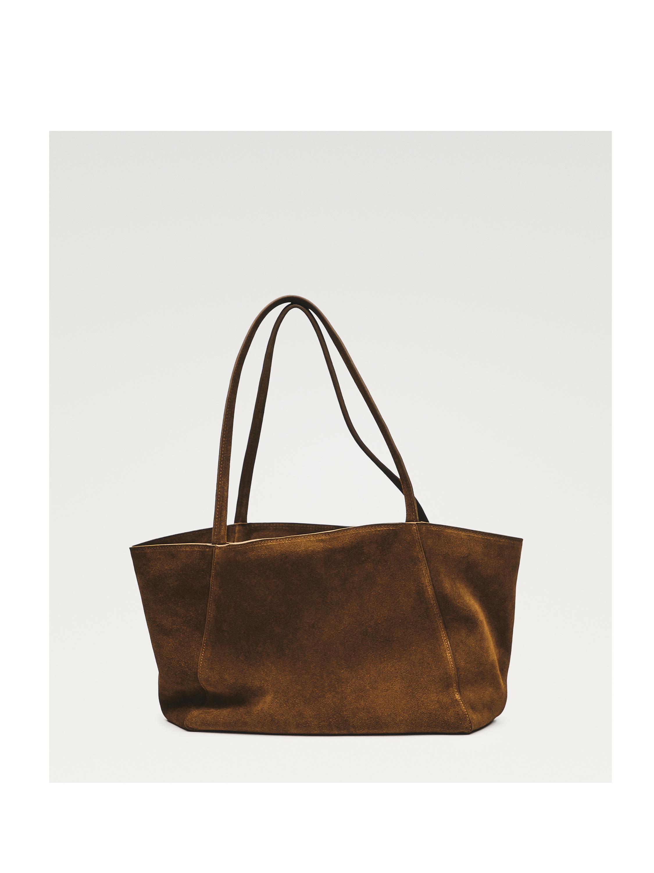 תיק בינוני מעור זמש