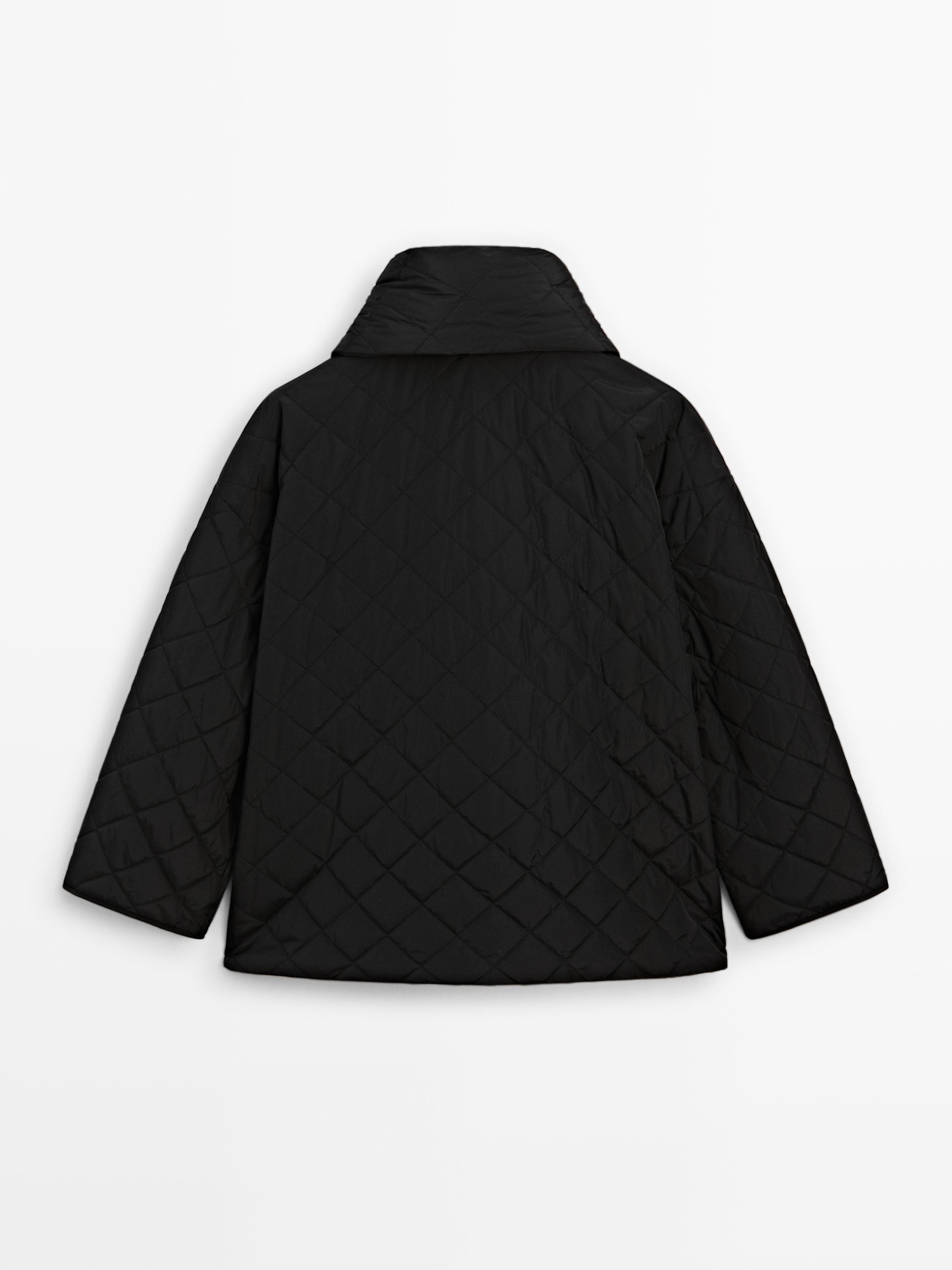 Lightweight jacket with scarf detail