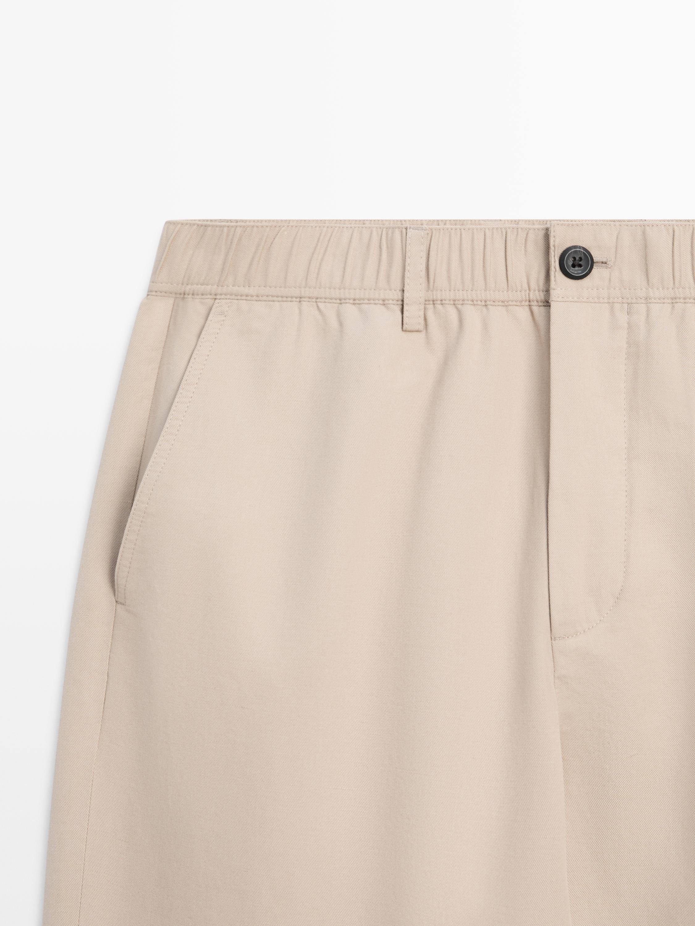 Jogger fit trousers — BEIGE