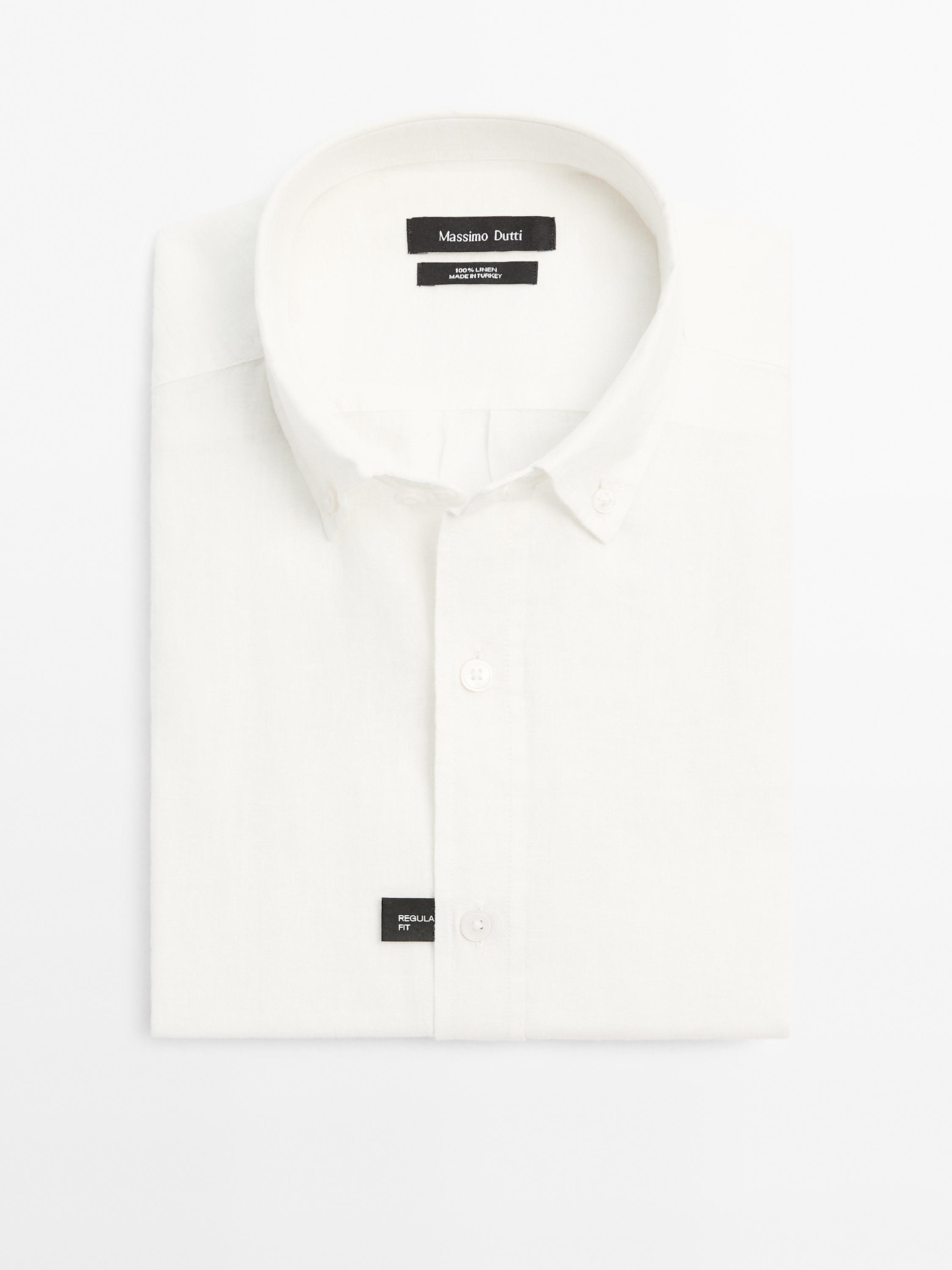 Риза от 100% лен със стандартна кройка