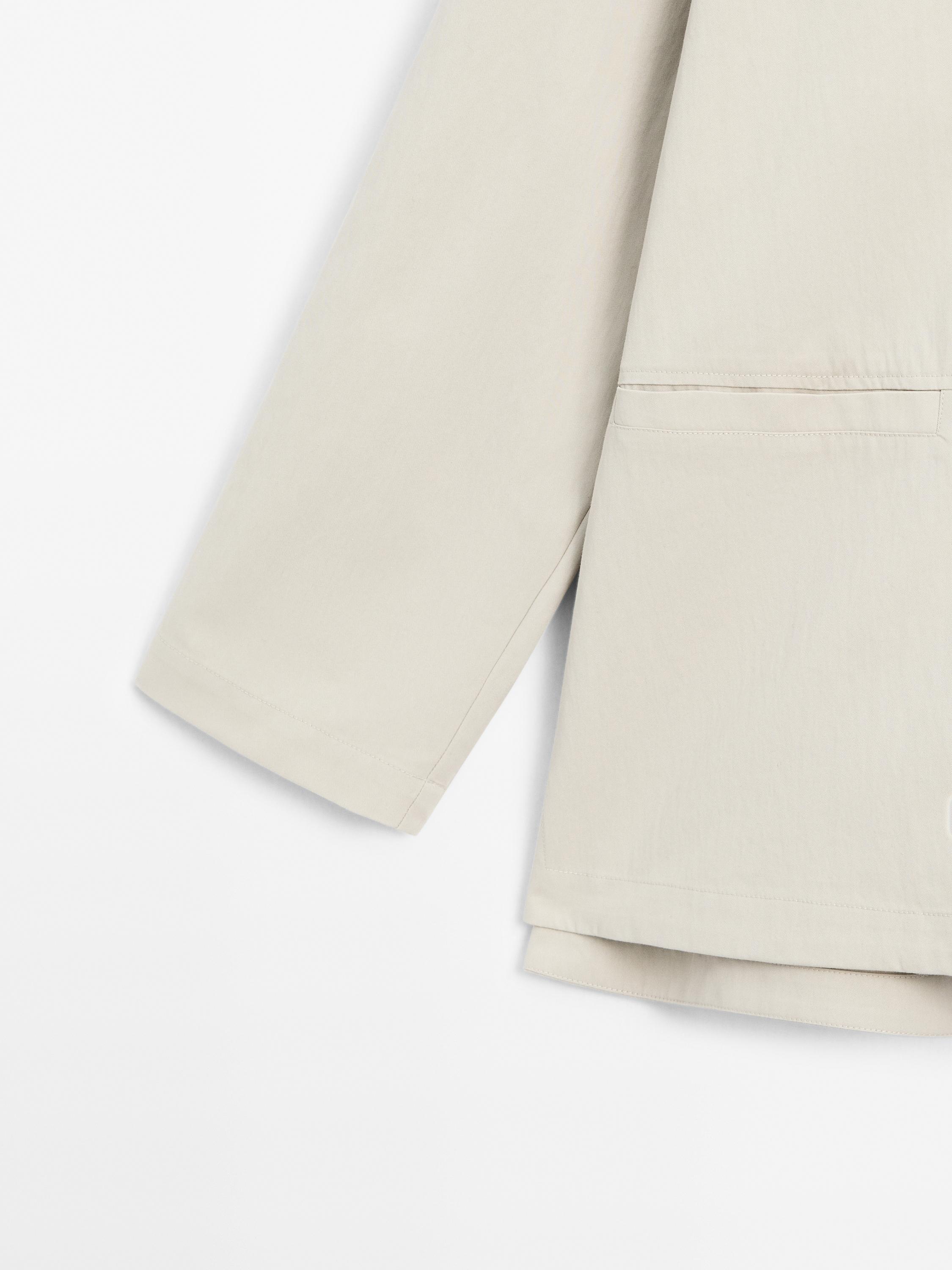 Paxta aralash matodan reglan yengli trench palto