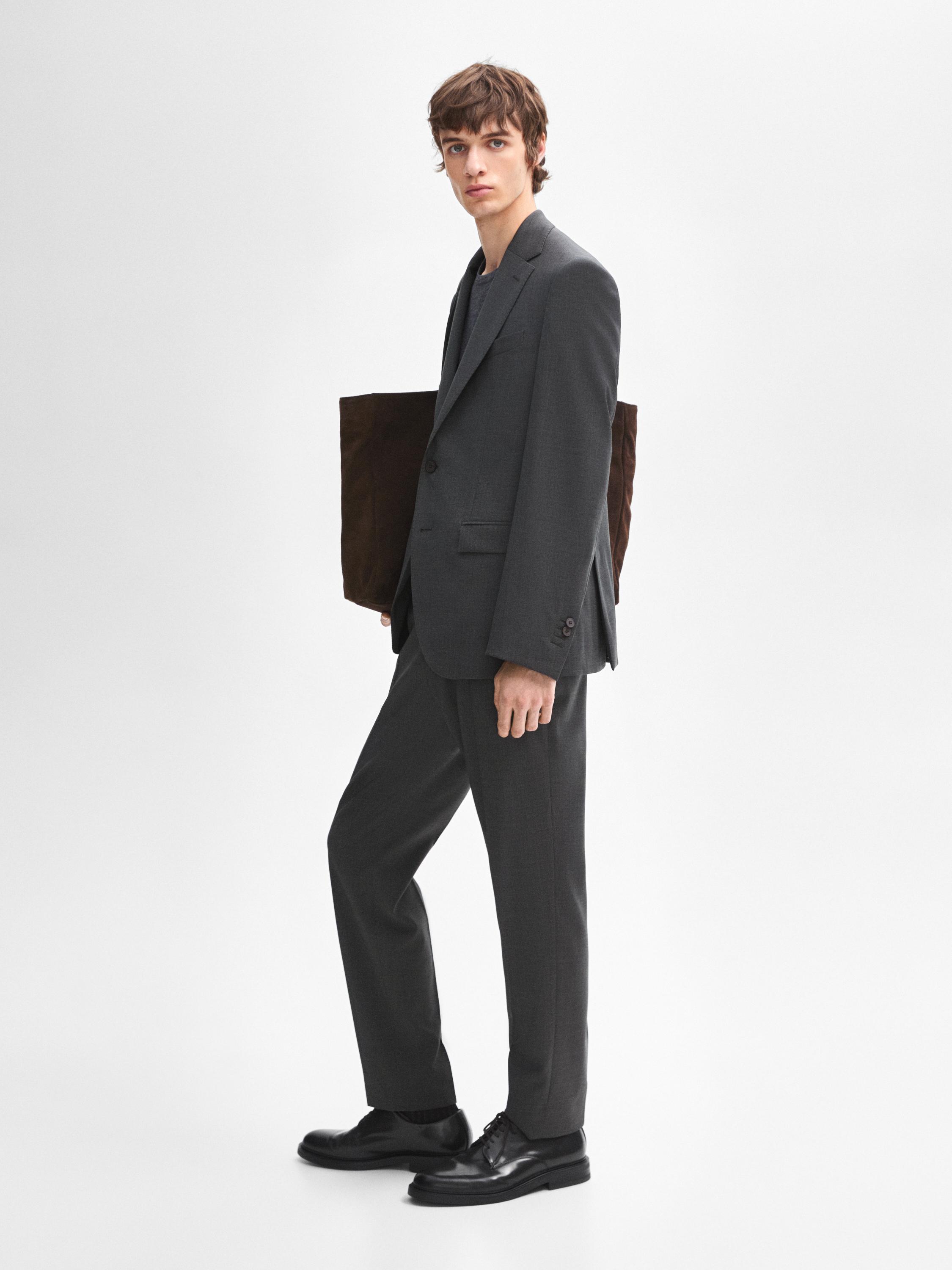 100% wool suit trousers