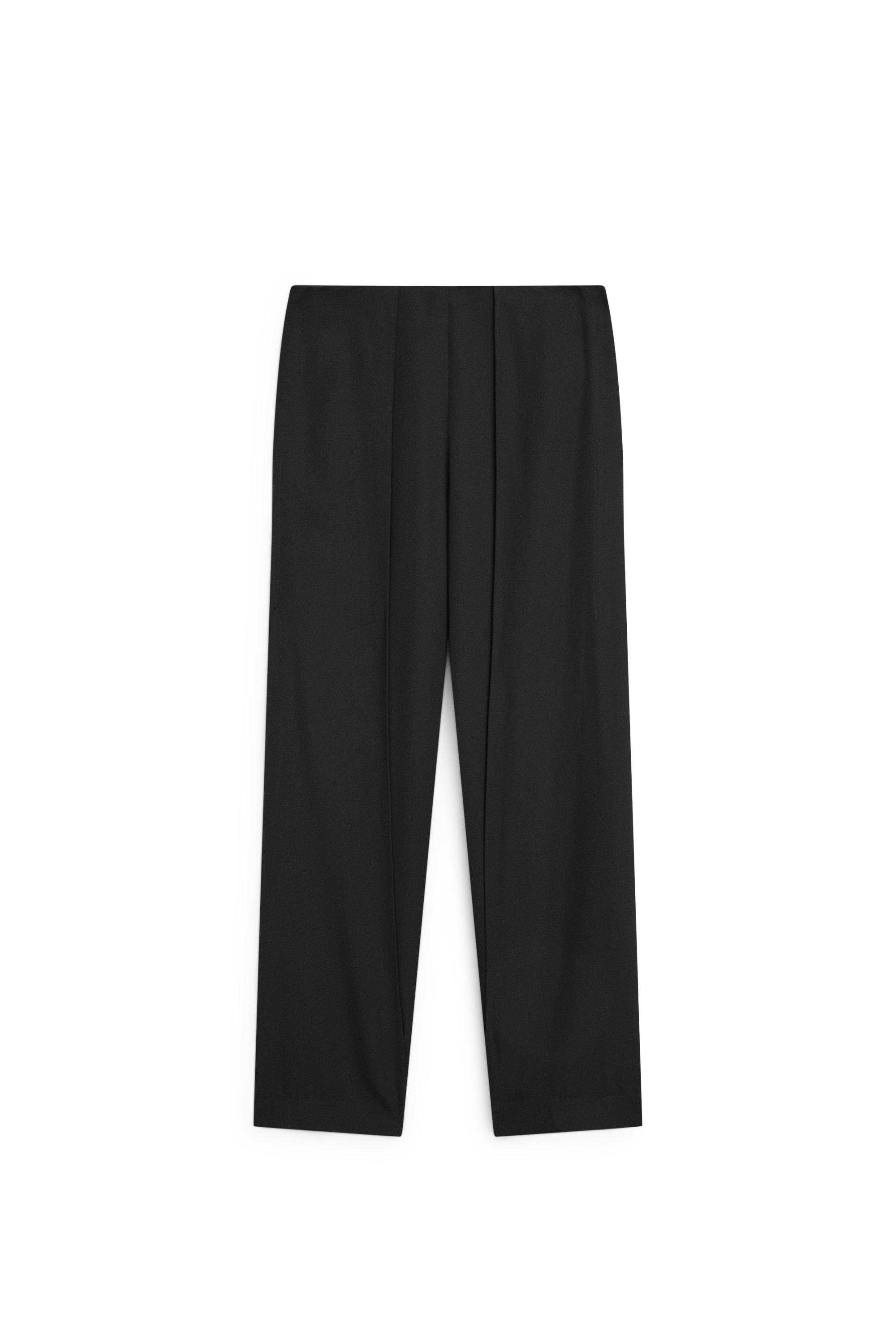 Lightweight trousers with layered detail - LIMITED EDITION — BLACK