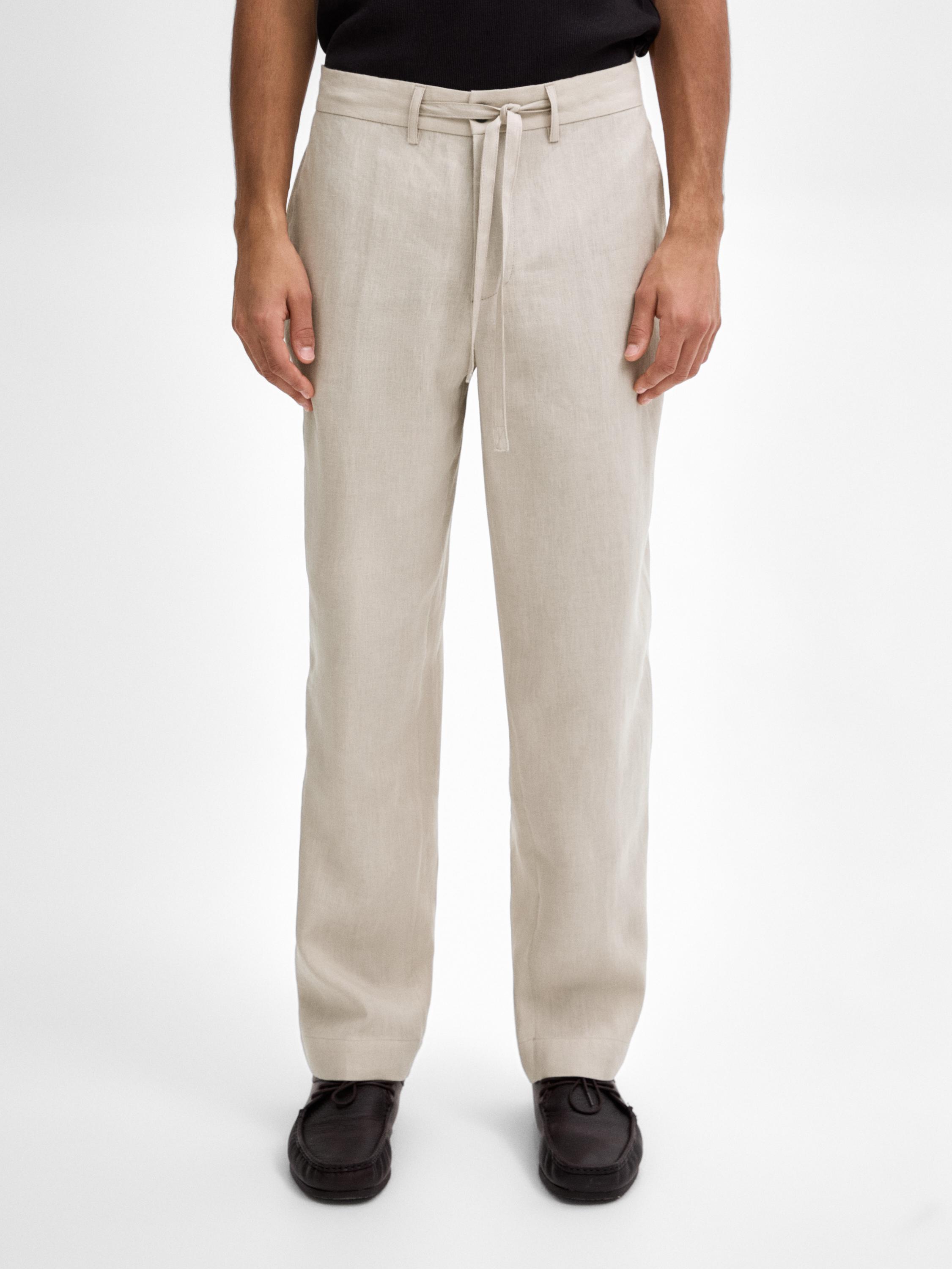 100% linen co-ord trousers