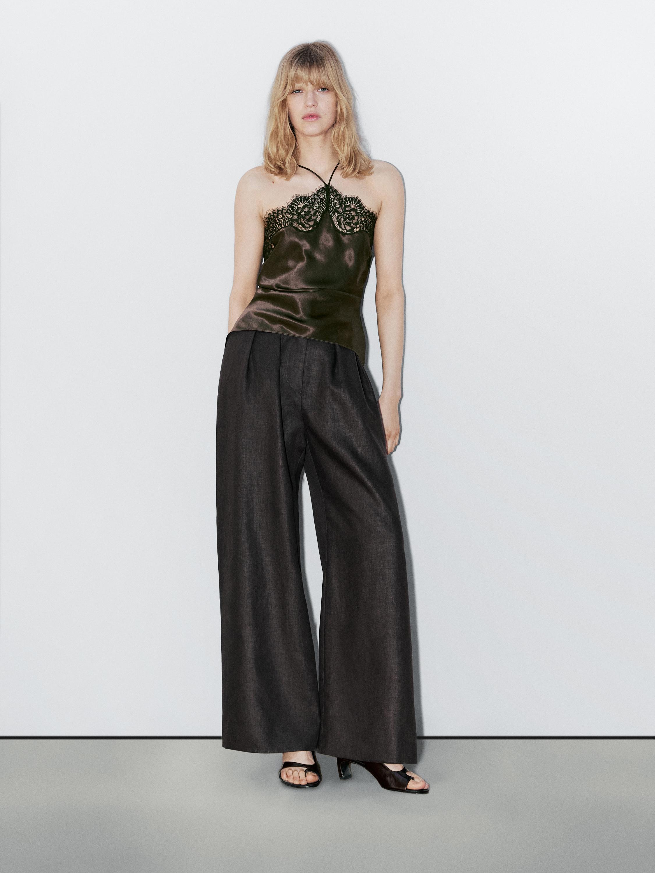 Top lingerie in seta - studio