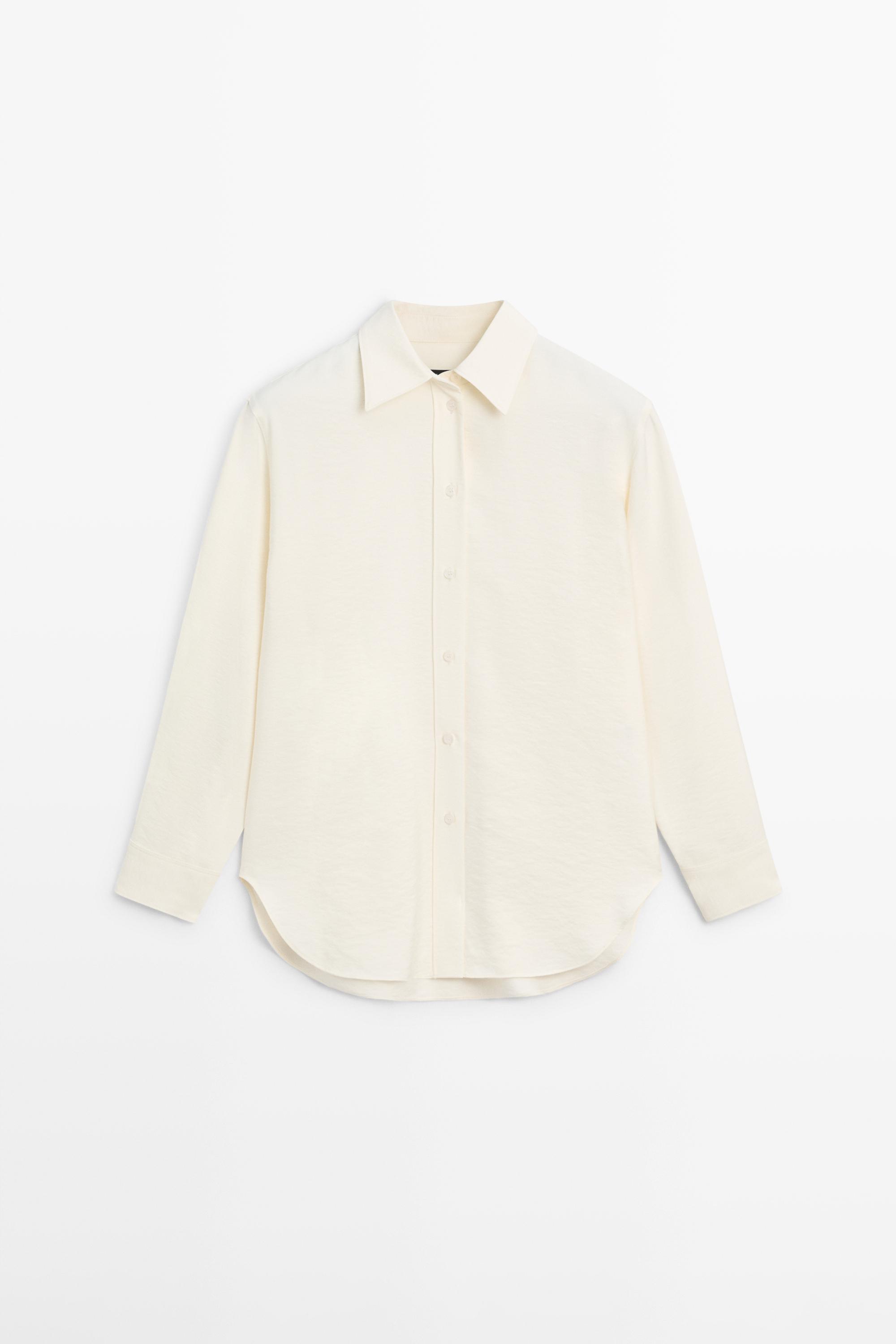 Oversize long sleeve shirt — Off white
