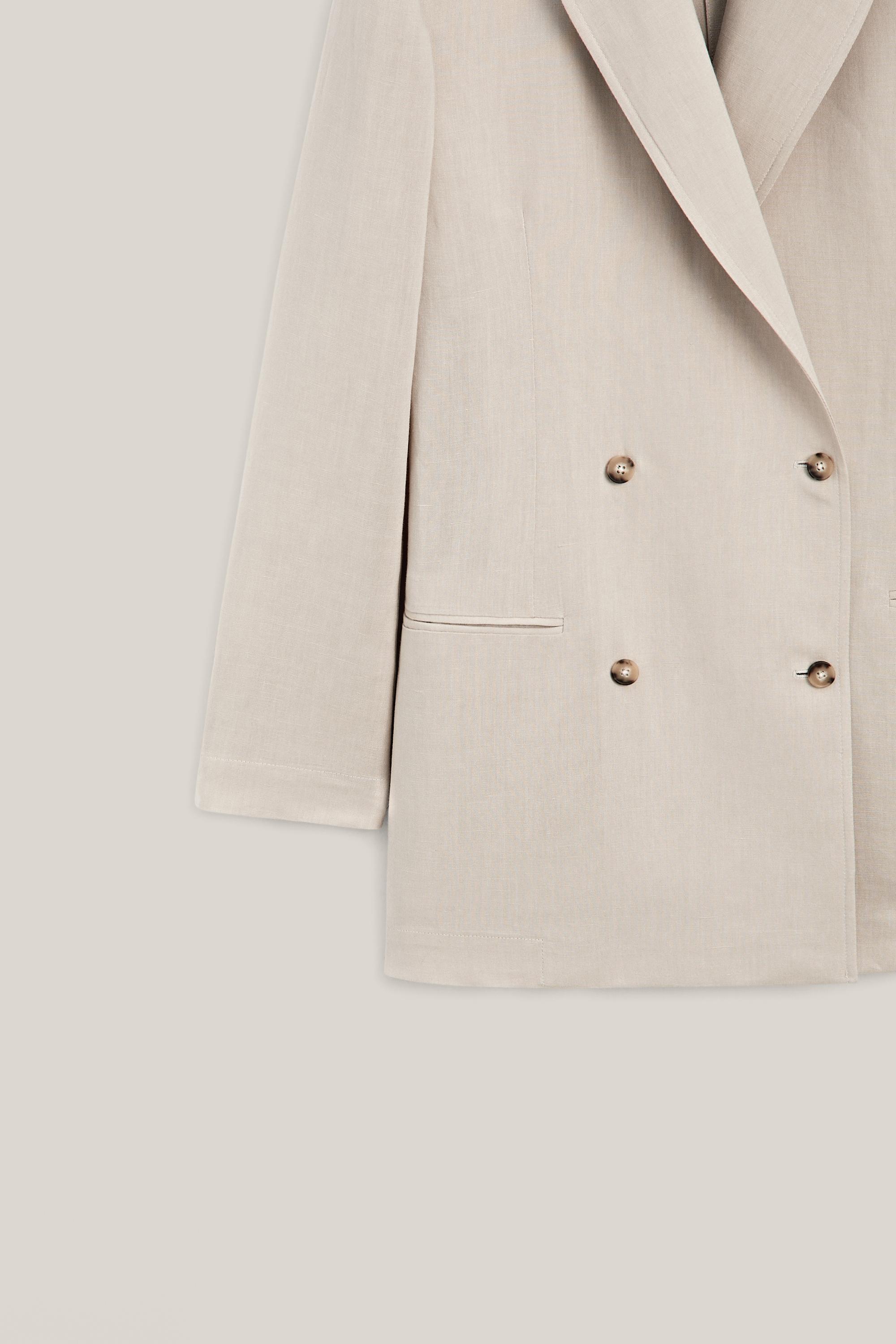 Oversize double-breasted blazer - LIMITED EDITION — SAND