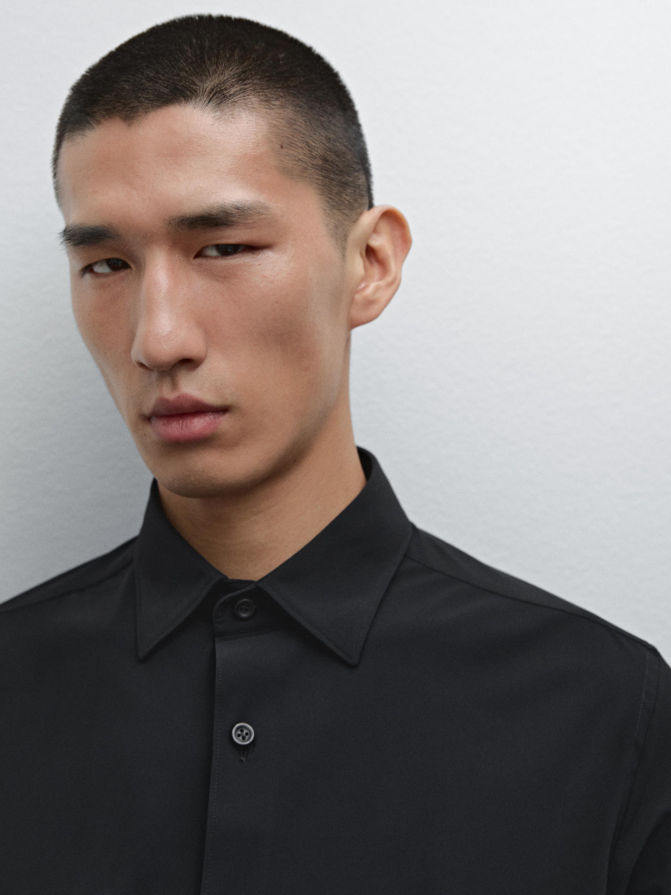 Slim fit non-iron shirt