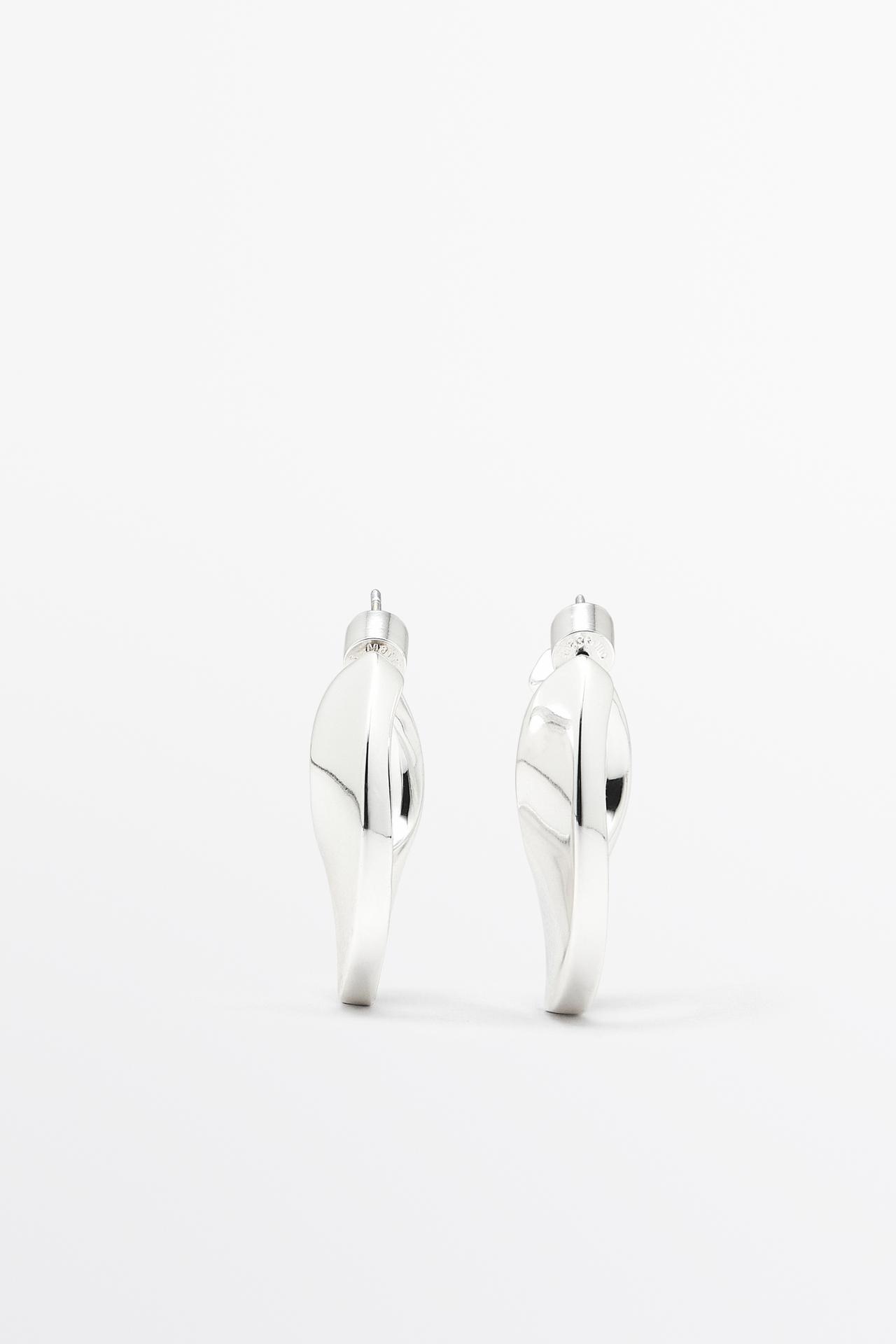Hoop earrings — SILVER
