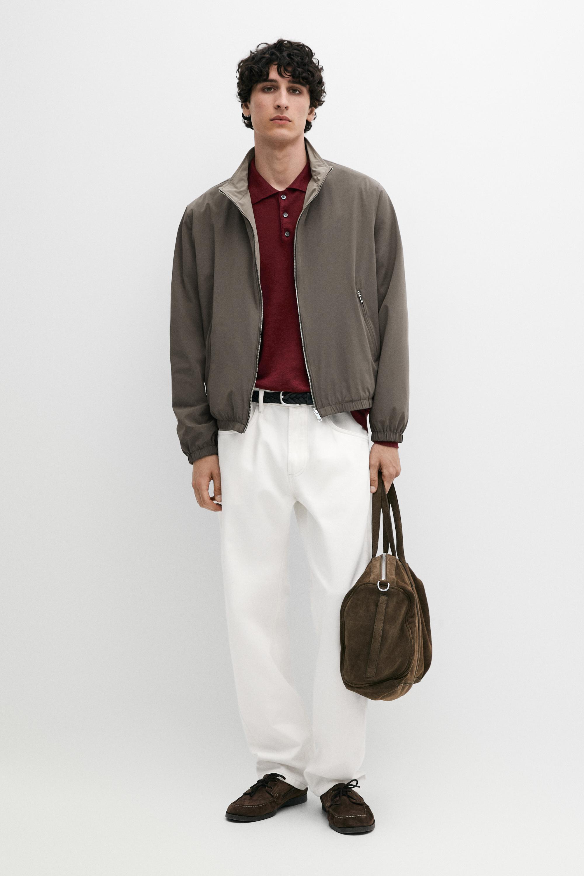 Short reversible jacket — GREY