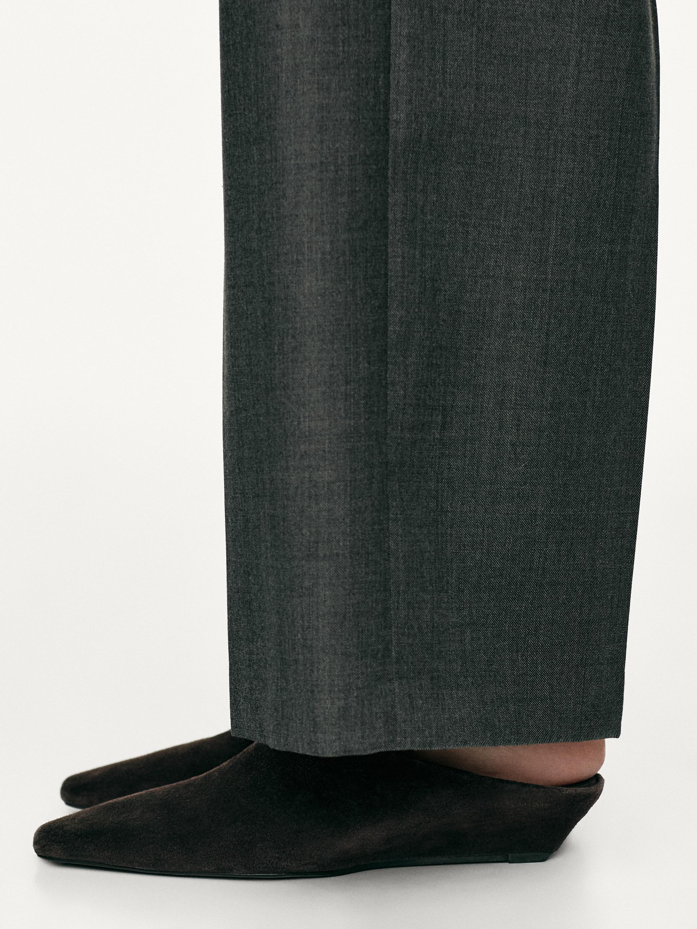 Wedge heel mules — BROWN