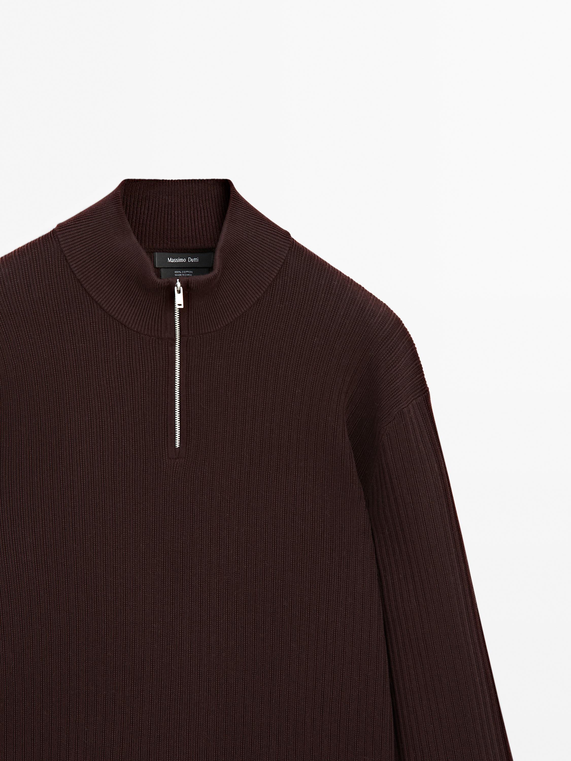 Pull en maille à col camionneur