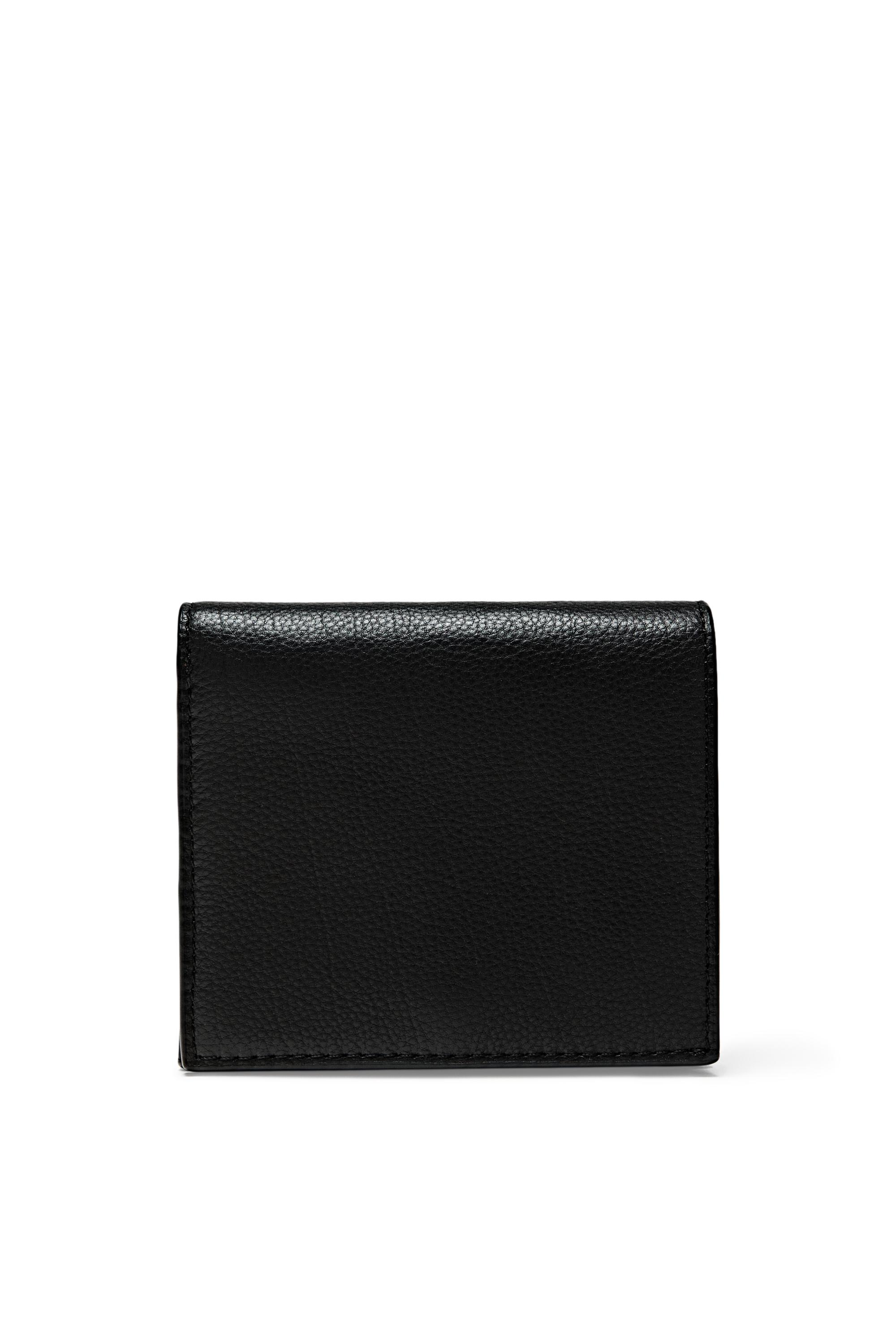 Nappa leather wallet — BLACK