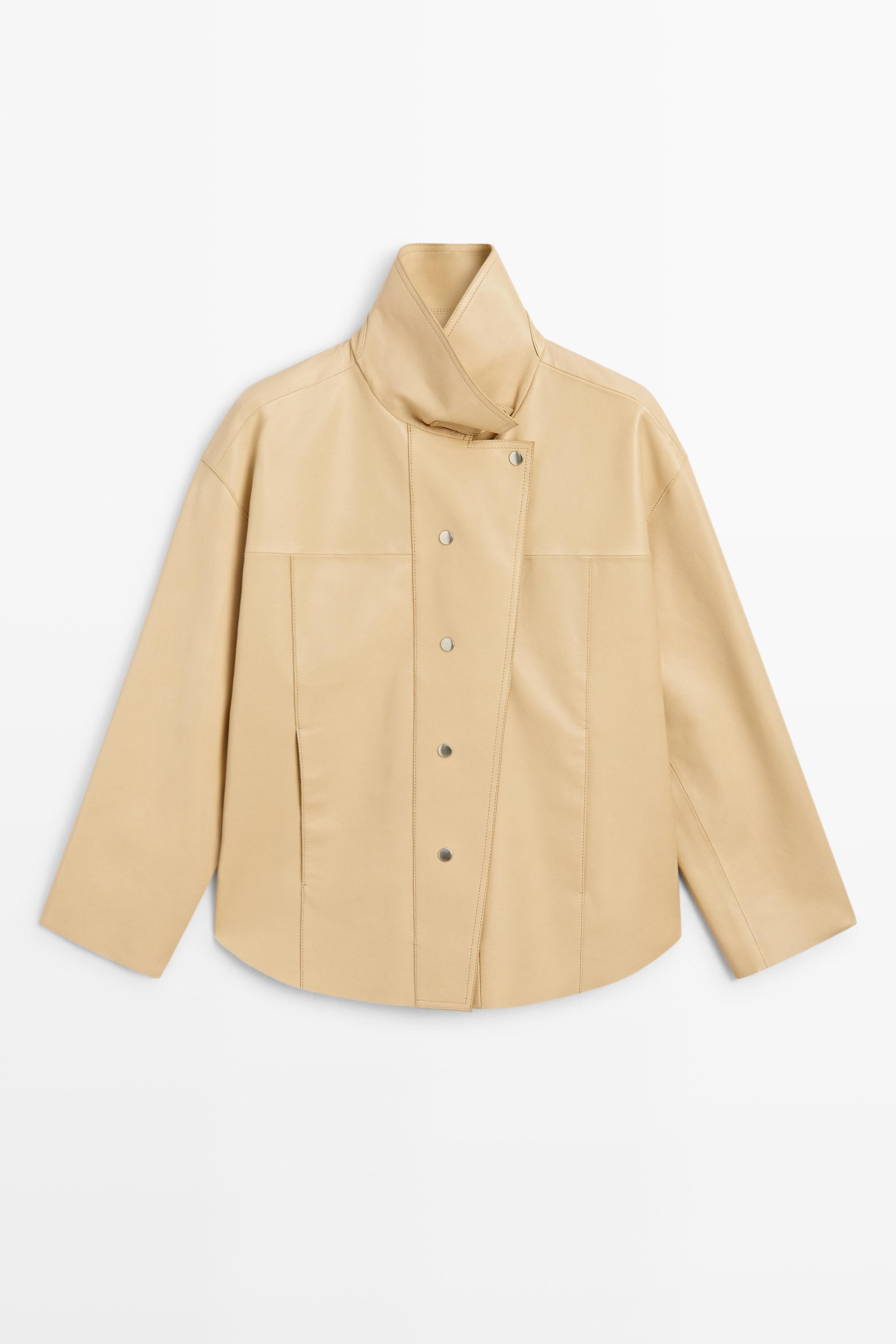Nappa leather shirt