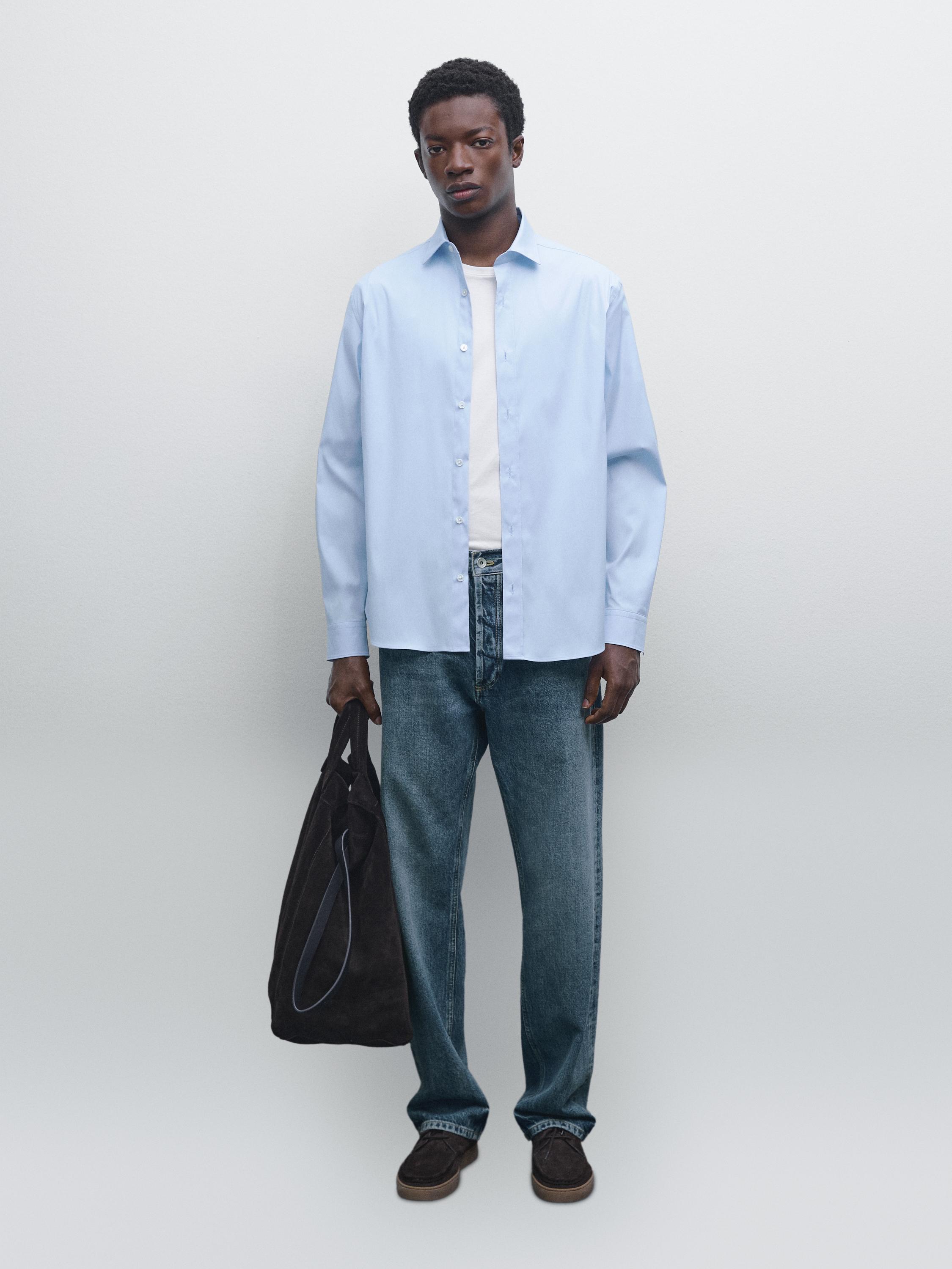 Slim fit stretch shirt