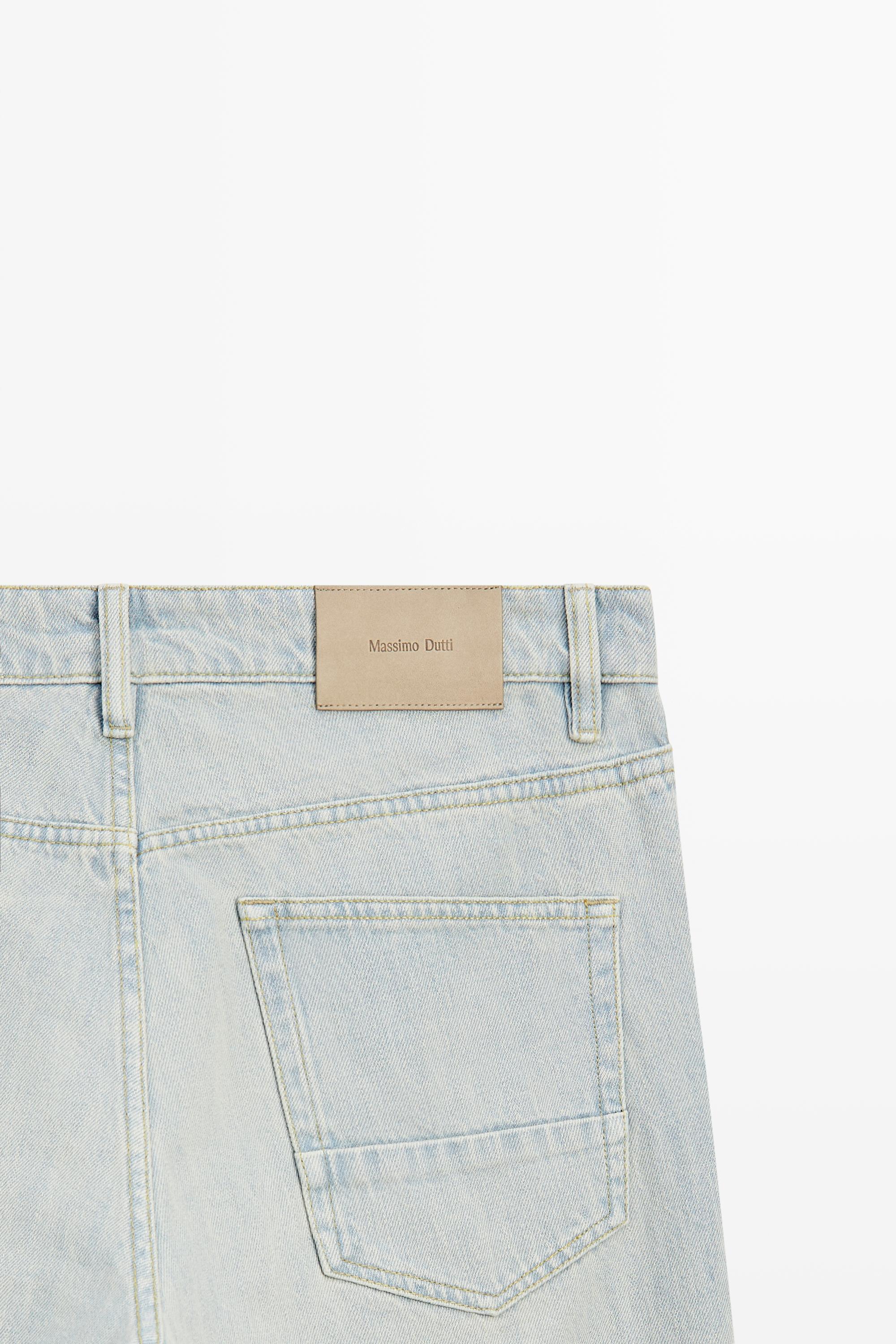 Slim fit cropped jeans — DARK BLUE