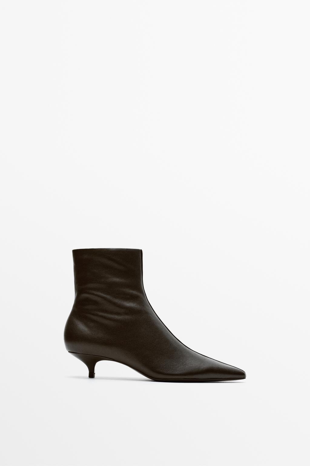 Massimo Dutti Aşağı daban dəri bot