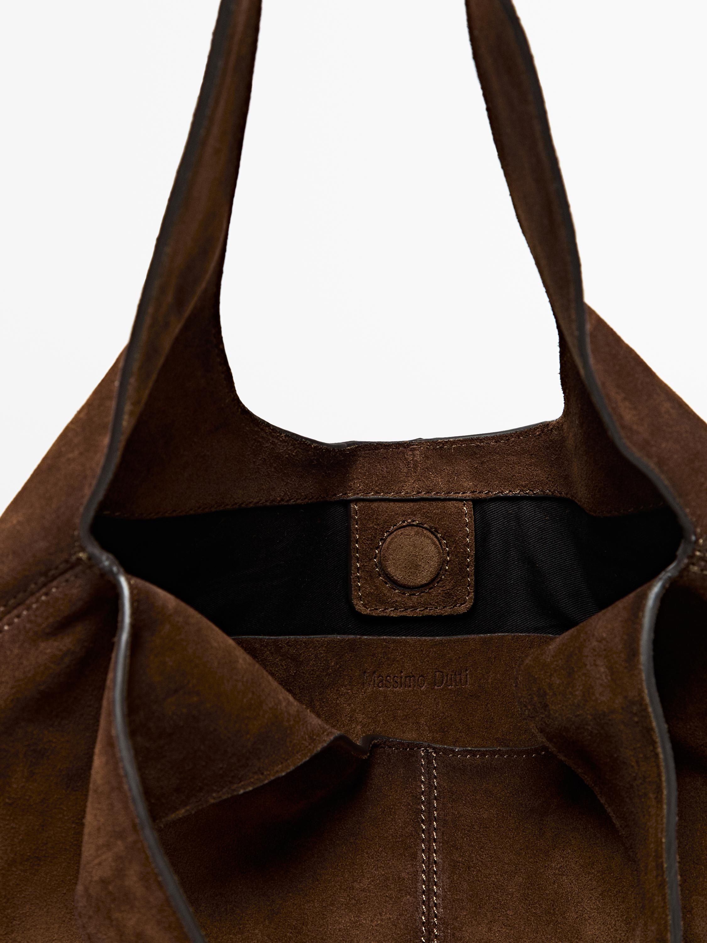 Medium split leather lady bag
