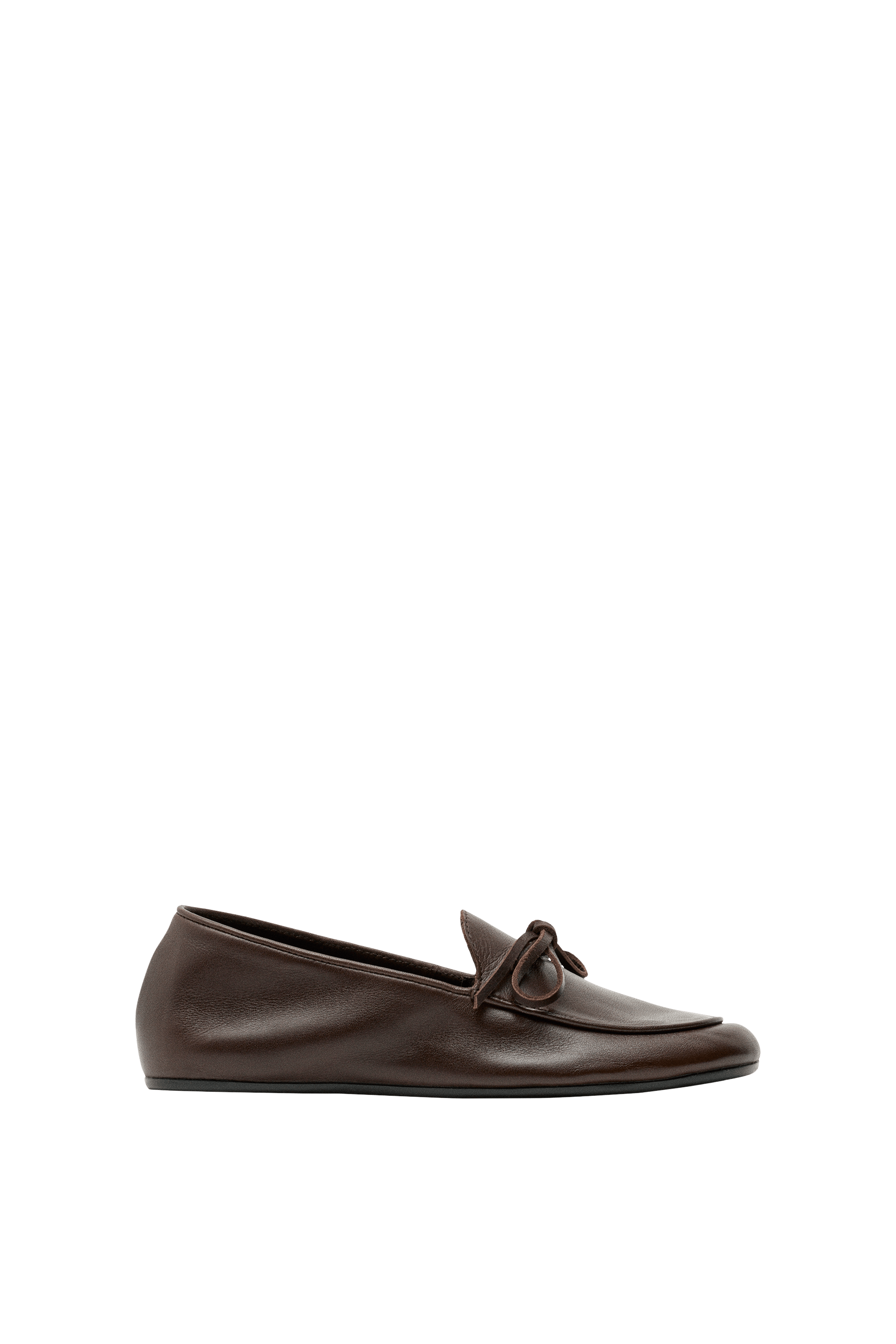 Massimo Dutti Deri fiyonklu yumuşak makosen